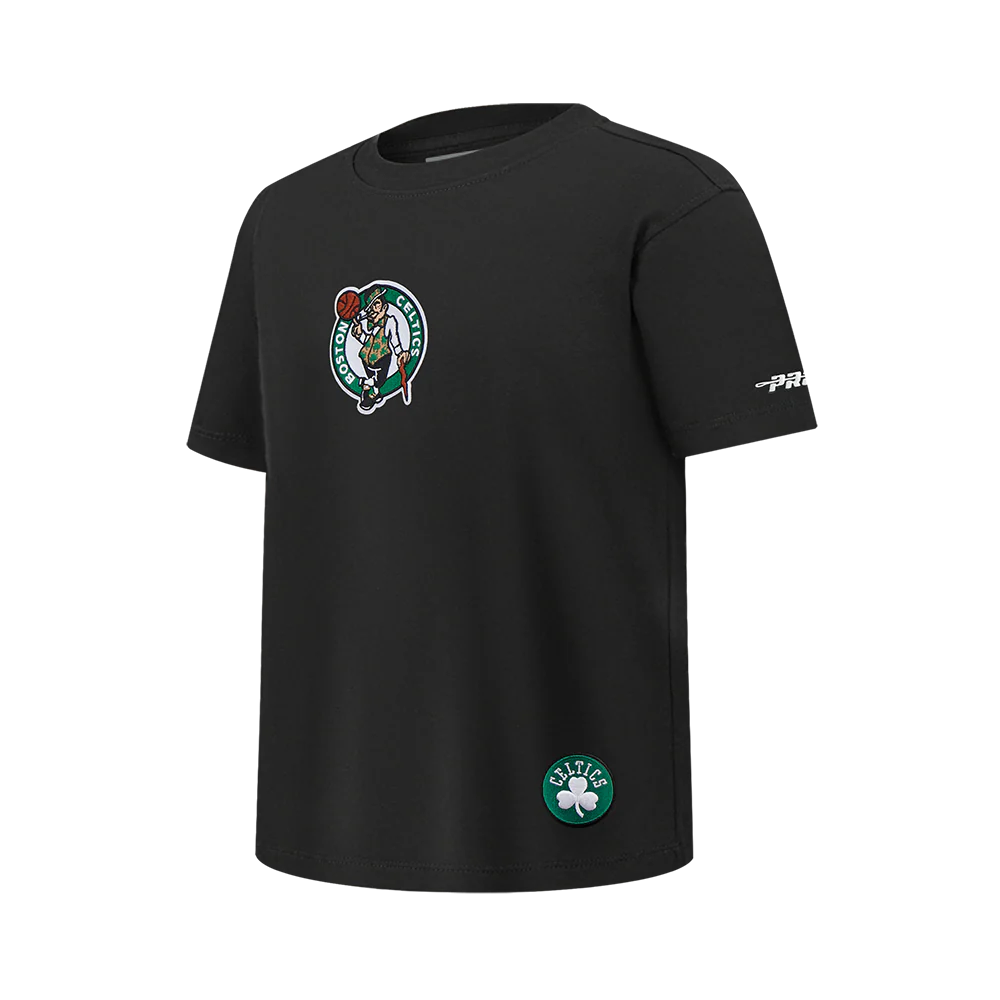 NBA BOSTON CELTICS WINGSPAN BIG BOY'S DROP SHOULDER SS TEE (BLACK) - Image 3