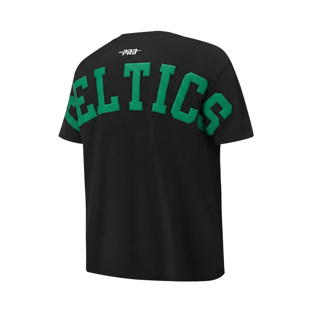NBA BOSTON CELTICS WINGSPAN BIG BOY'S DROP SHOULDER SS TEE (BLACK) - Image 4