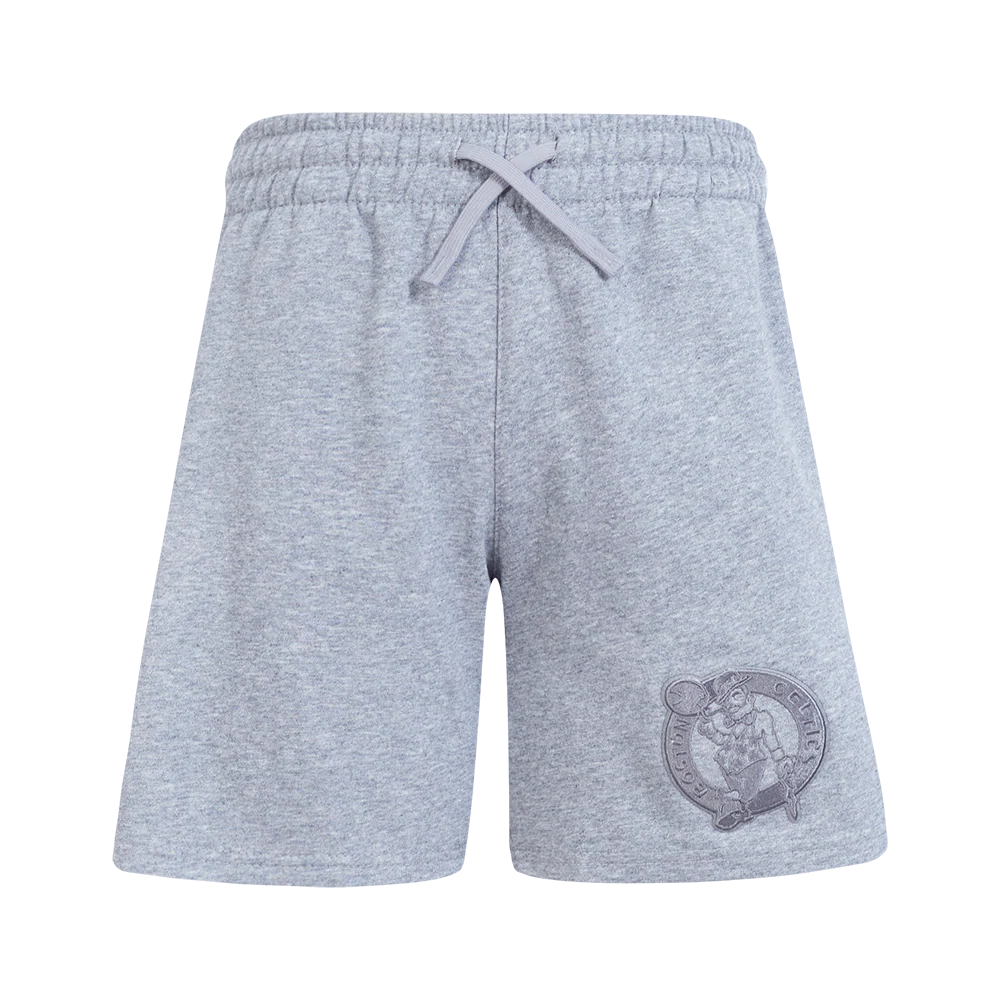 NBA BOSTON CELTICS NEUTRAL BIG BOYS FLC SHORT (DARK HEATHER GRAY) - Image 2