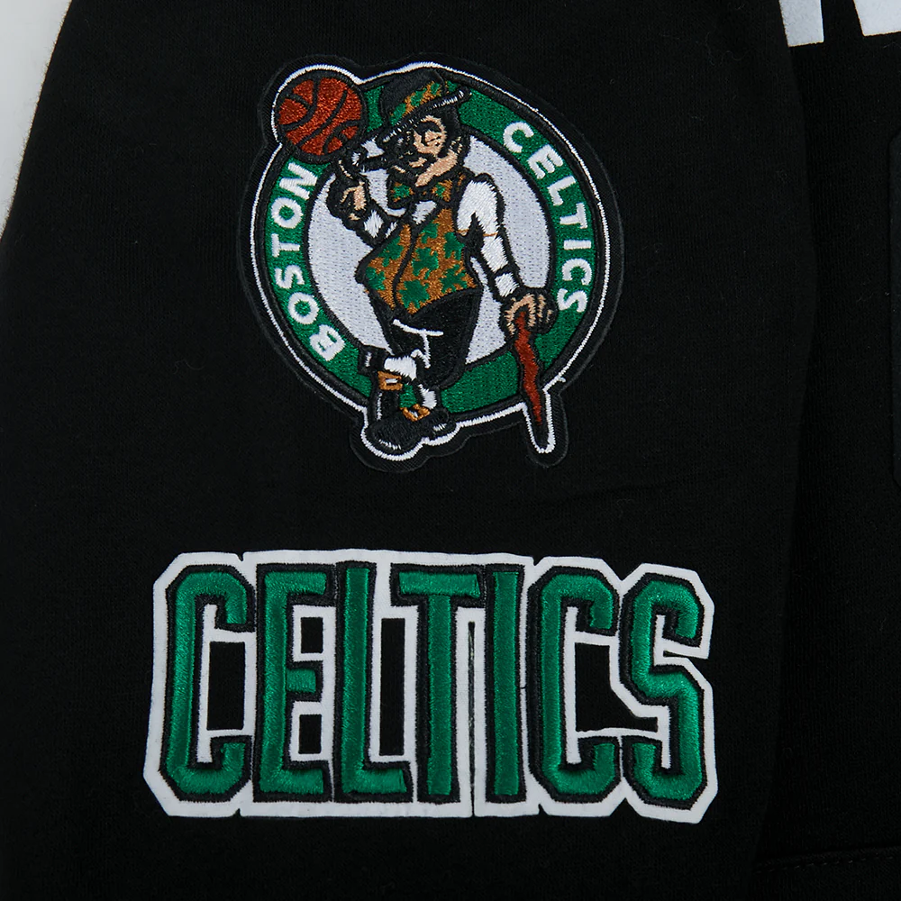 NBA BOSTON CELTICS JAYSON TATUM #0 CLASSIC PNN BIG BOY'S FLEECE PO HOOD (BLACK) - Image 6