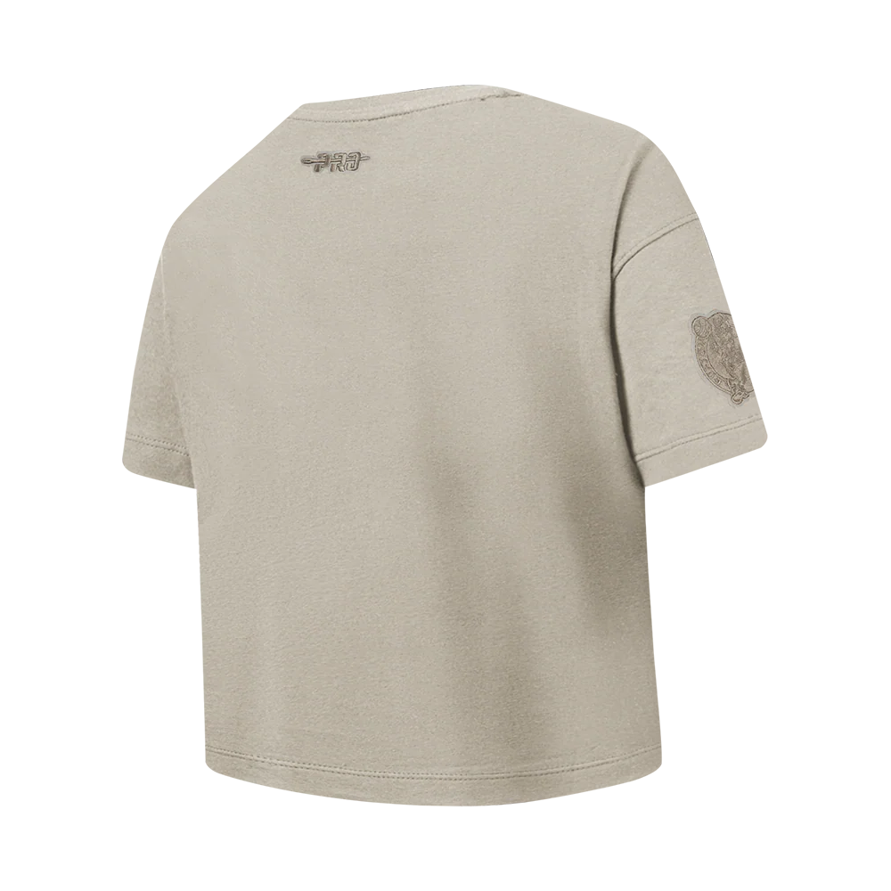 NBA BOSTON CELTICS NEUTRAL BIG GIRLS SS BOXY TEE (TAUPE) - Image 4