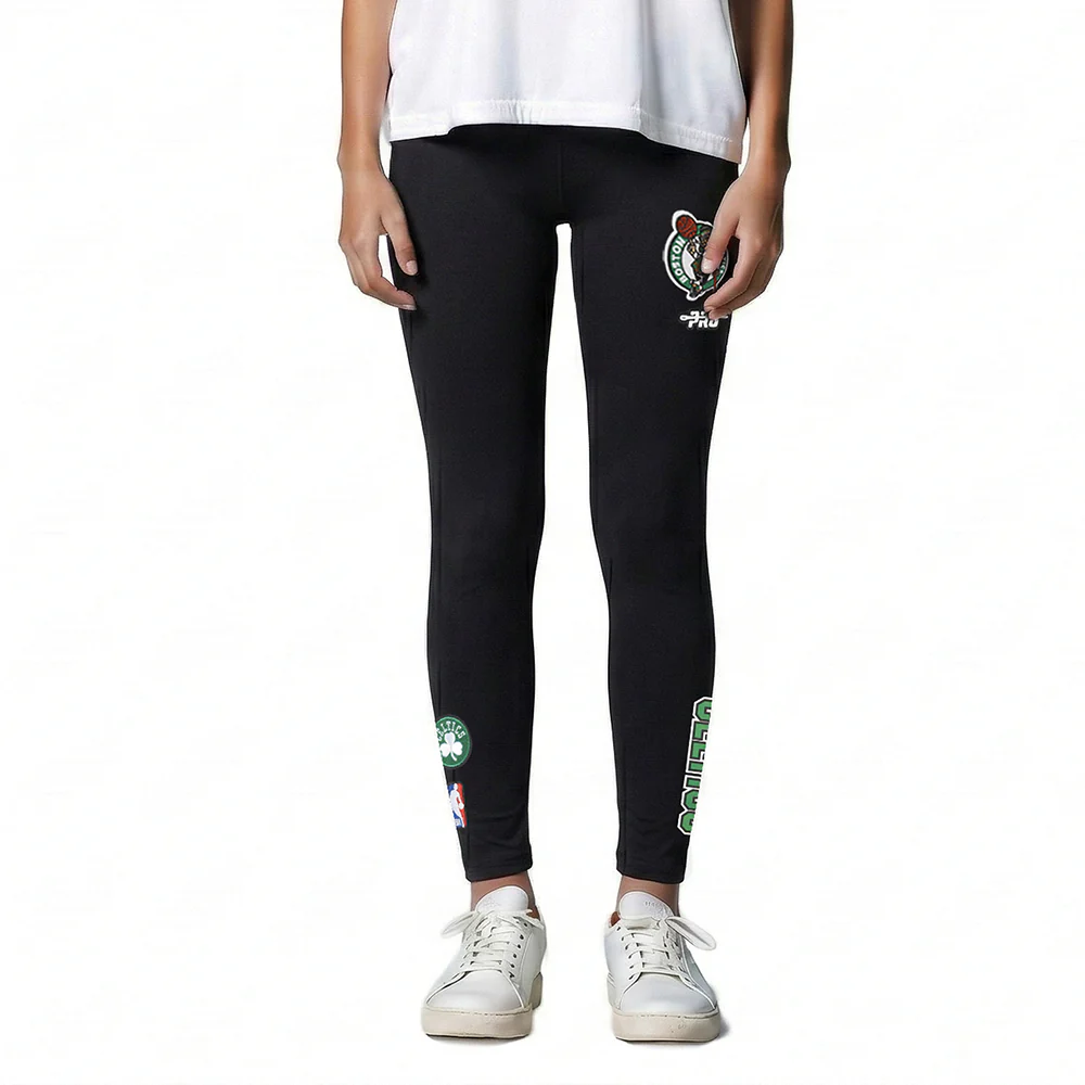 NBA BOSTON CELTICS CLASSIC BIG GIRLS LEGGING (BLACK) - Image 2