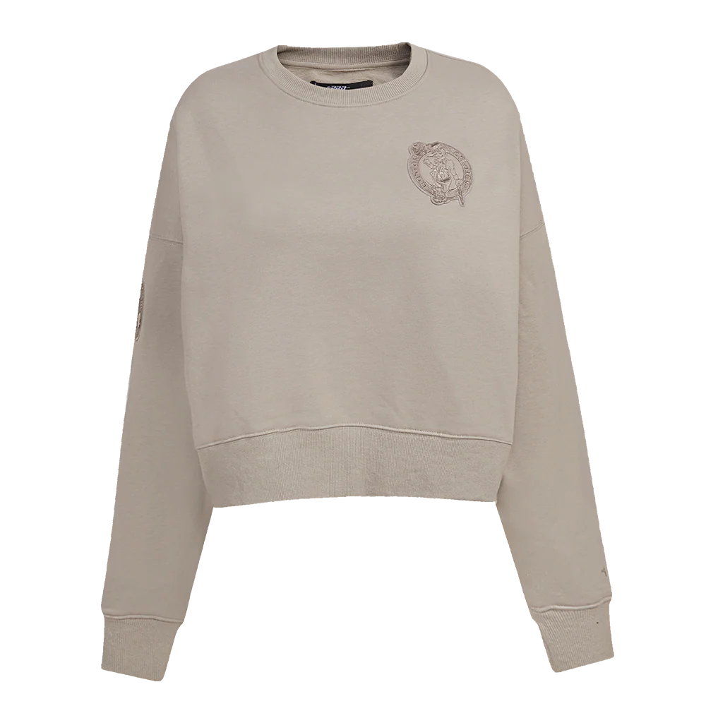 NBA BOSTON CELTICS NEUTRAL WOMEN'S CREWNECK (TAUPE)