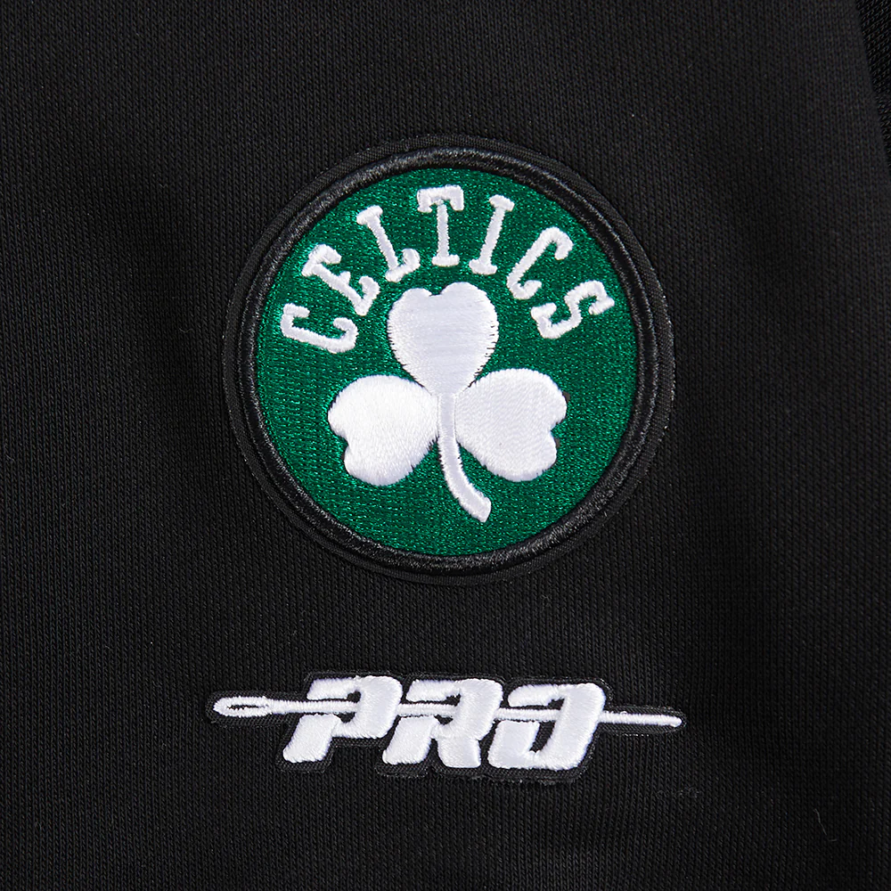 NBA BOSTON CELTICS WINGSPAN WOMEN'S FLEECE CREWNECK (BLACK) - Image 6