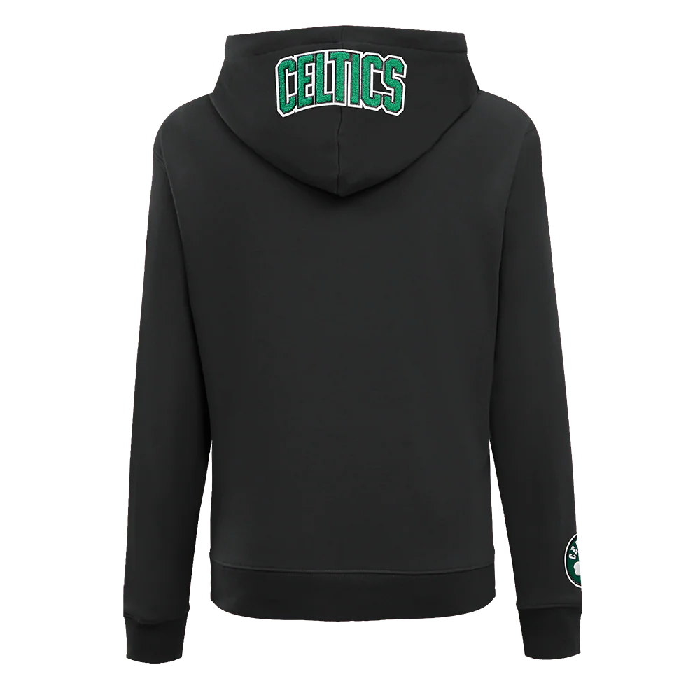 NBA BOSTON CELTICS CLASSIC WOMEN'S PULLOVER HOODIE (BLACK) - Image 4