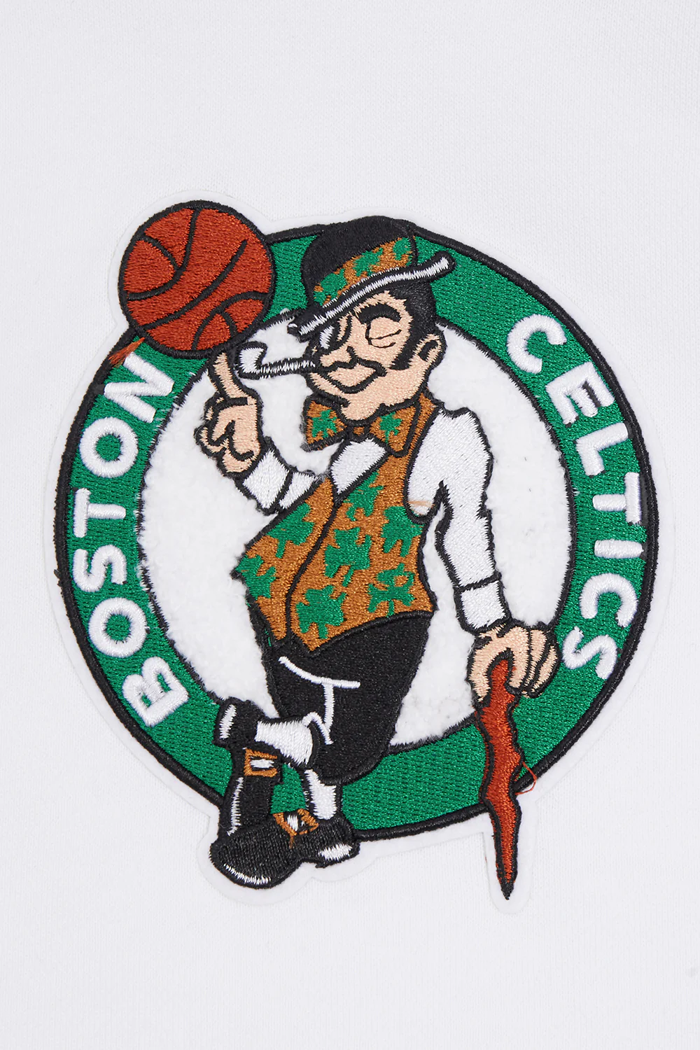 NBA BOSTON CELTICS CLASSIC WOMEN'S CROPPED PULLOVER HOODIE (WHITE) - Image 5