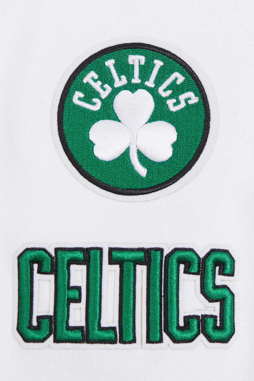 NBA BOSTON CELTICS CLASSIC WOMEN'S CROPPED PULLOVER HOODIE (WHITE) - Image 6