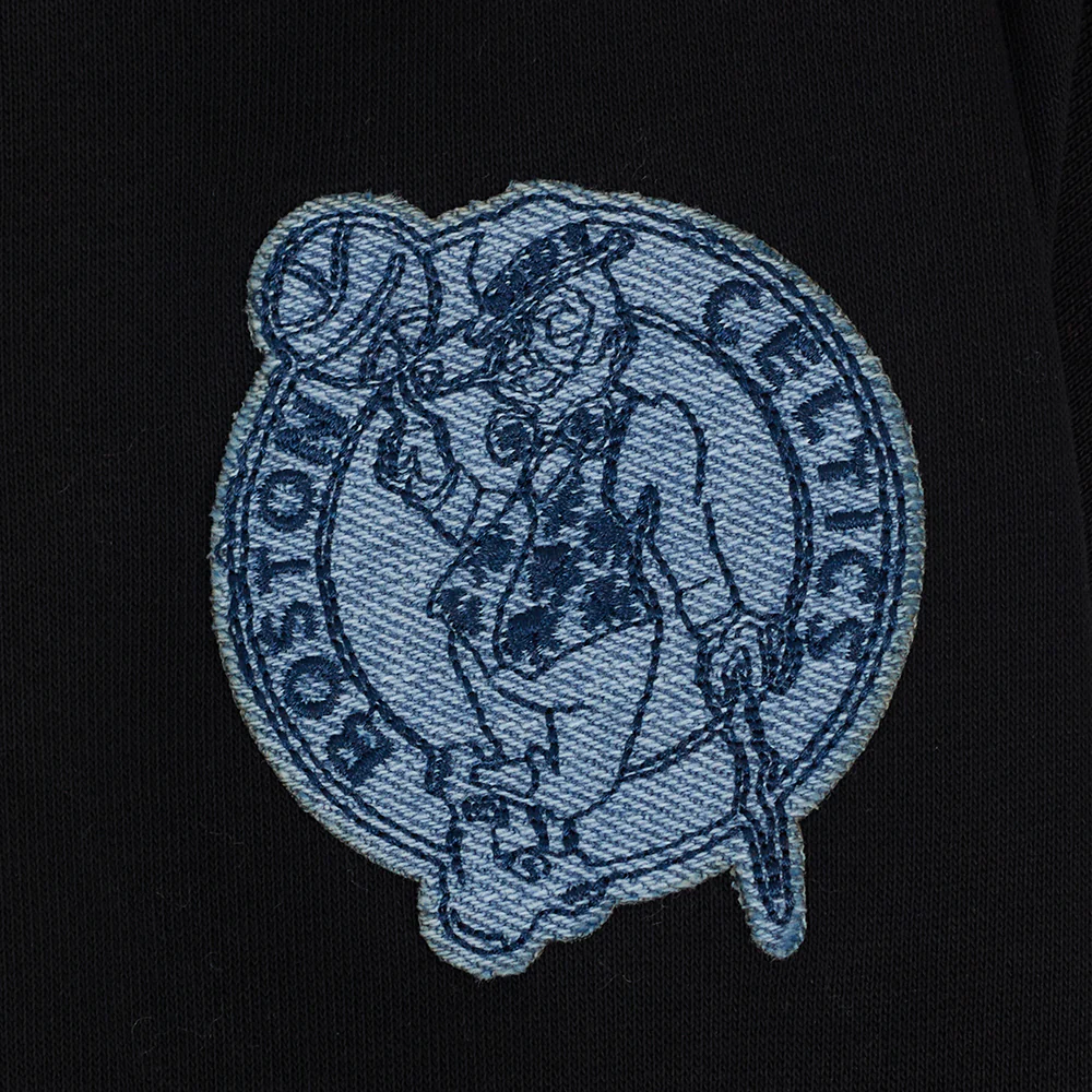 NBA BOSTON CELTICS VARSITY BLUES WOMEN'S CREWNECK (BLACK) - Image 7