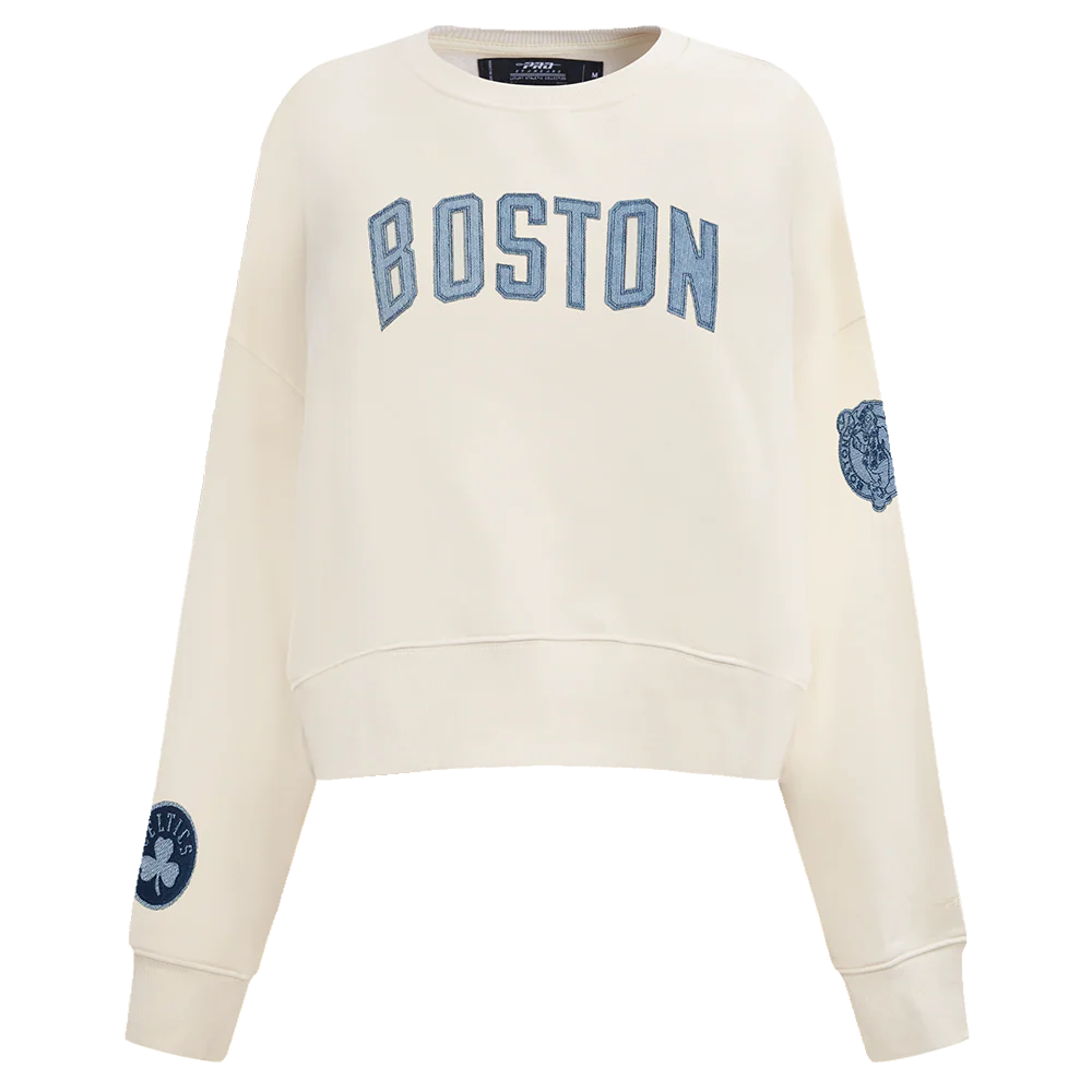 NBA BOSTON CELTICS VARSITY BLUES WOMEN'S CREWNECK (LINEN)