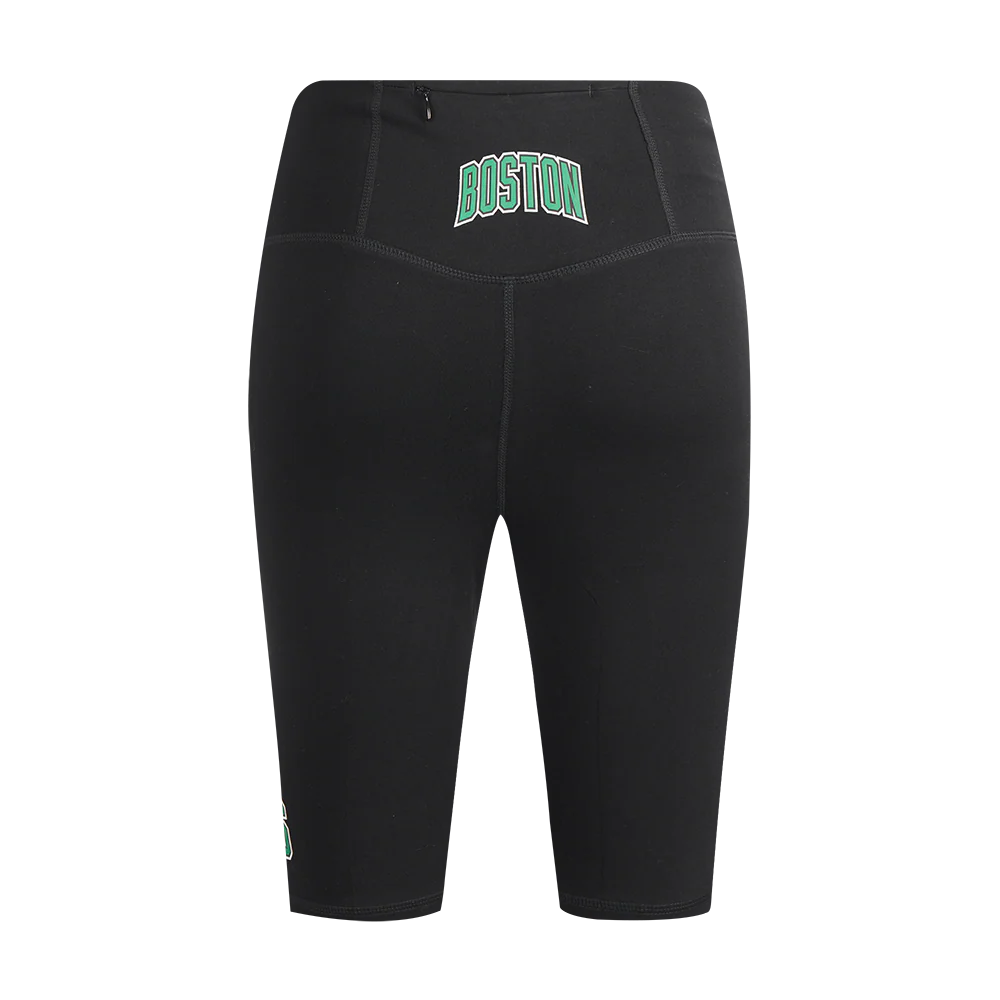 NBA BOSTON CELTICS CLASSIC WOMEN'S BIKE SHORT (BLACK) - Image 4
