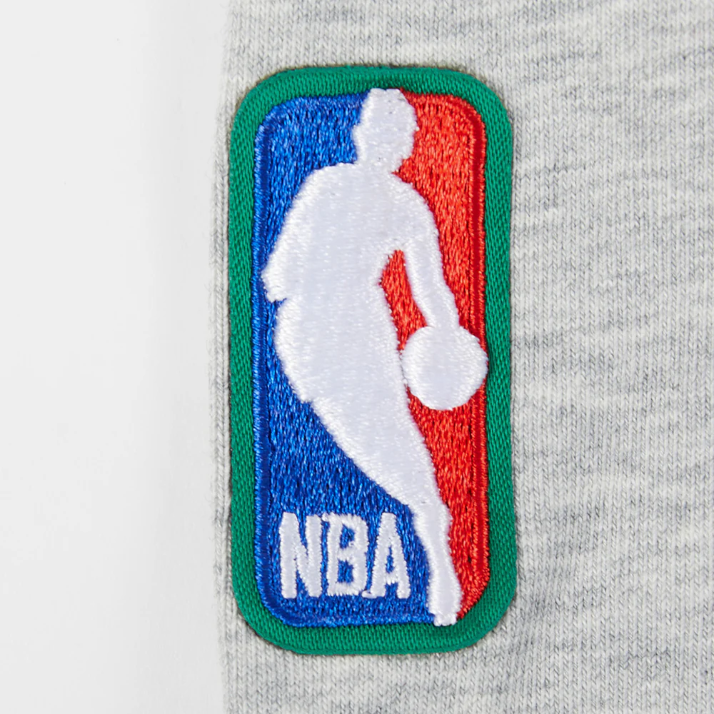 NBA BOSTON CELTICS CLASSIC WOMEN'S BIKE SHORT (HEATHER GREY) - Image 6