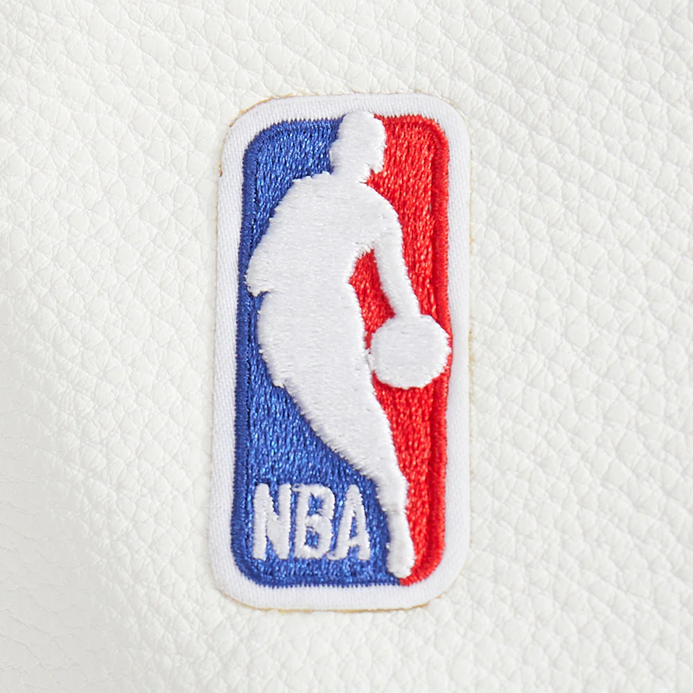 NBA BOSTON CELTICS OLD ENGLISH WOMEN'S RIB WOOL VARSITY JACKET (BLACK/WHITE) - Image 6
