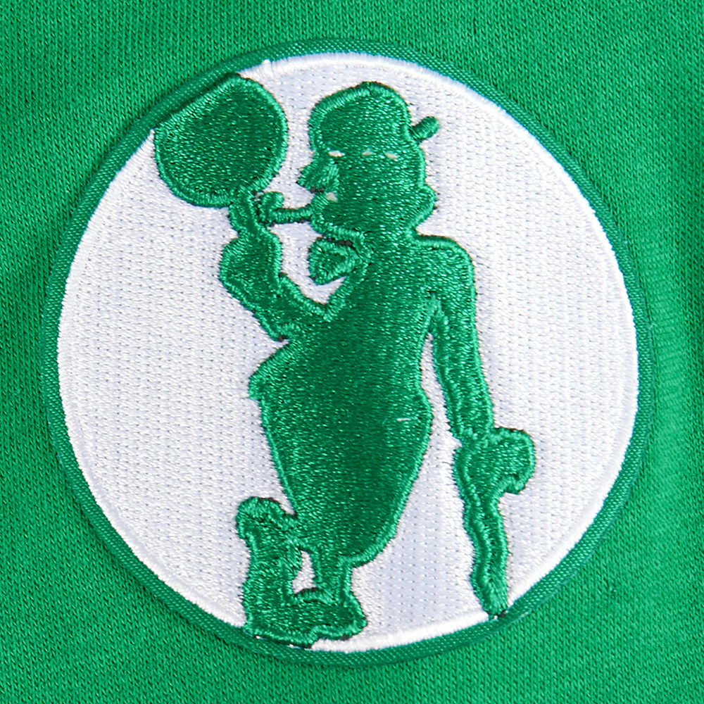 NBA BOSTON CELTICS RETRO CLASSIC LITTLE GIRLS RIB FLEECE CREWNECK (KELLY GREEN) - Image 6