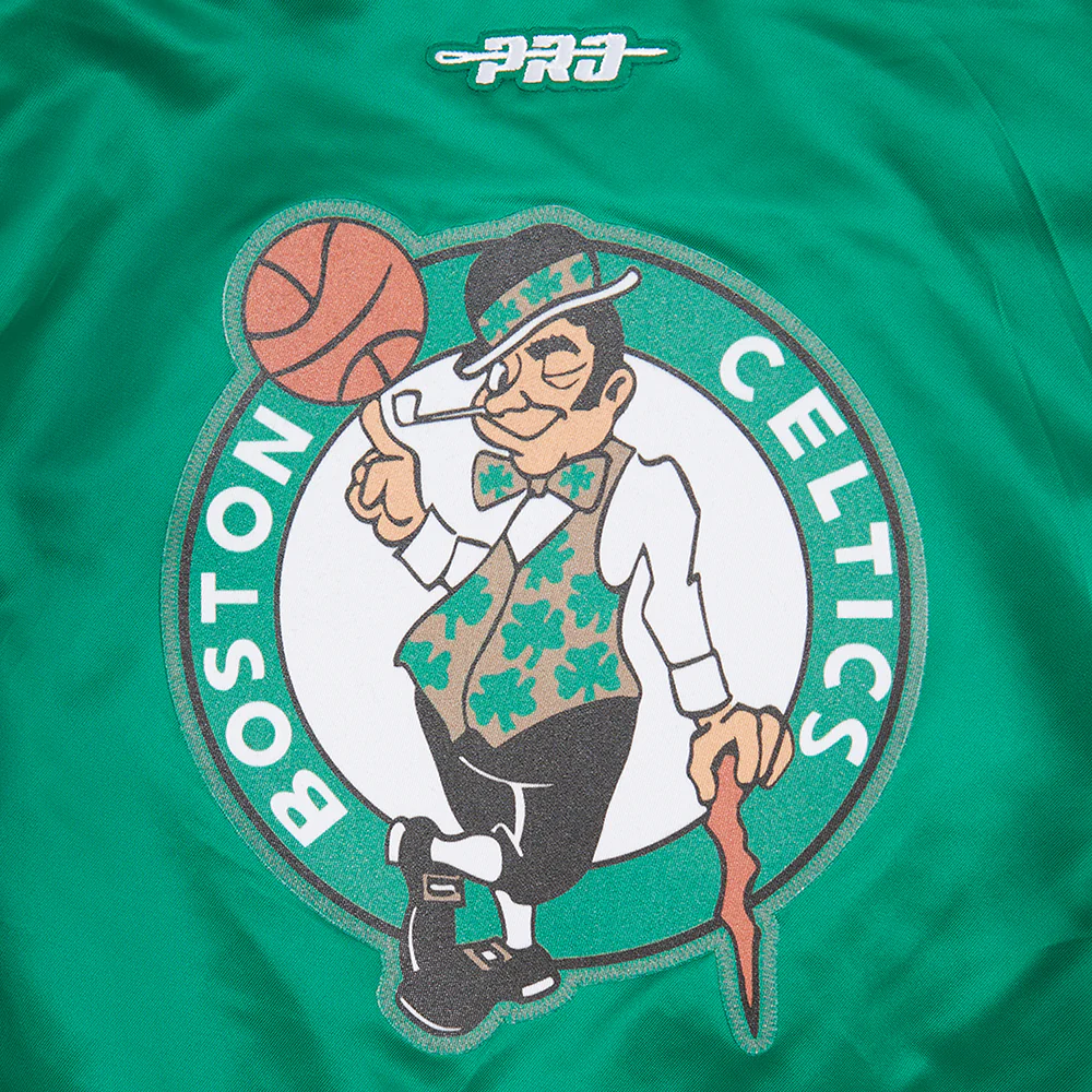 NBA BOSTON CELTICS CLASSIC UNISEX TODDLER BOYS SATIN JACKET (KELLY GREEN) - Image 5