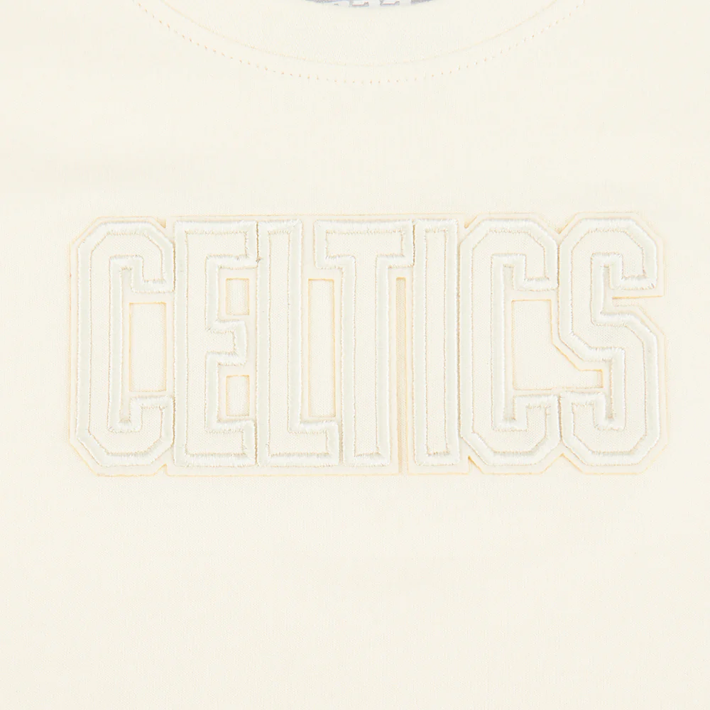 NBA BOSTON CELTICS NEUTRAL TODDLER GIRLS SHORT SLEEVE BOXY TEE (EGGSHELL) - Image 5