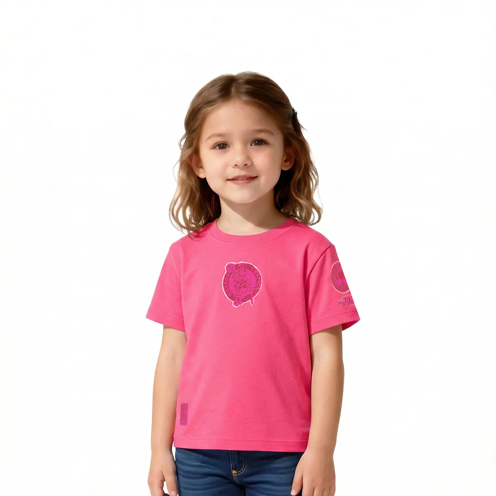 NBA BOSTON CELTICS TRIPLE PINK TODDLER GIRL'S SS SLIM FIT TEE (BEETROOT PURPLE)