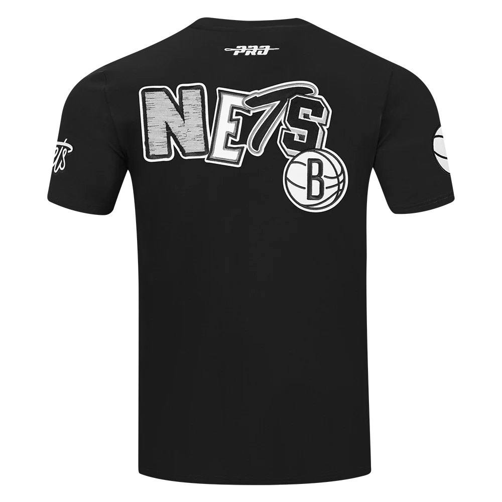 NBA BROOKLYN NETS CITY RANSOM MEN'S SINGLE JERSEY TEE (BLACK) - Image 3