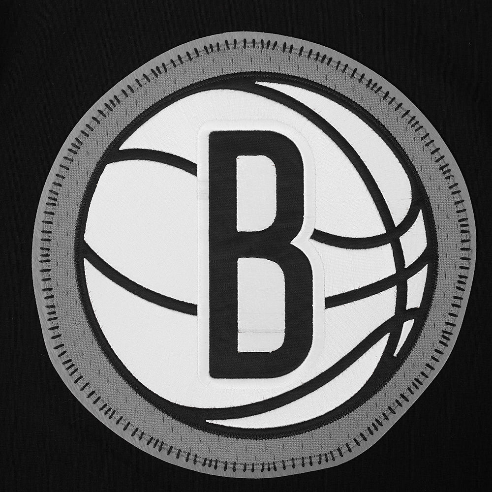 NBA BROOKLYN NETS DIY PICK STITCH MEN'S SINGLE JERSEY TEE (BLACK) - Image 5