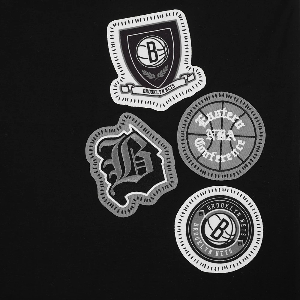 NBA BROOKLYN NETS DIY PICK STITCH MEN'S SINGLE JERSEY TEE (BLACK) - Image 6