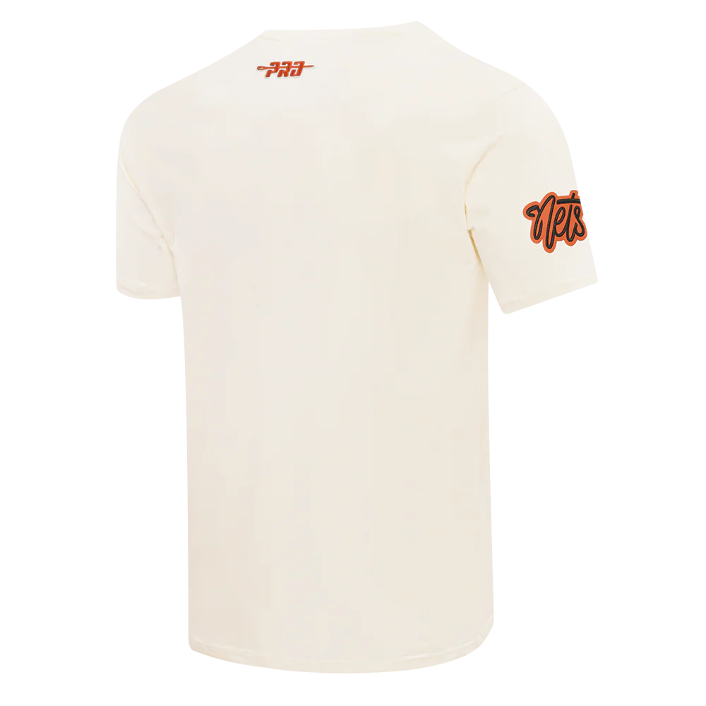 NBA BROOKLYN NETS NBA TONAL MEN'S SJ TEE (EGGSHELL) - Image 4