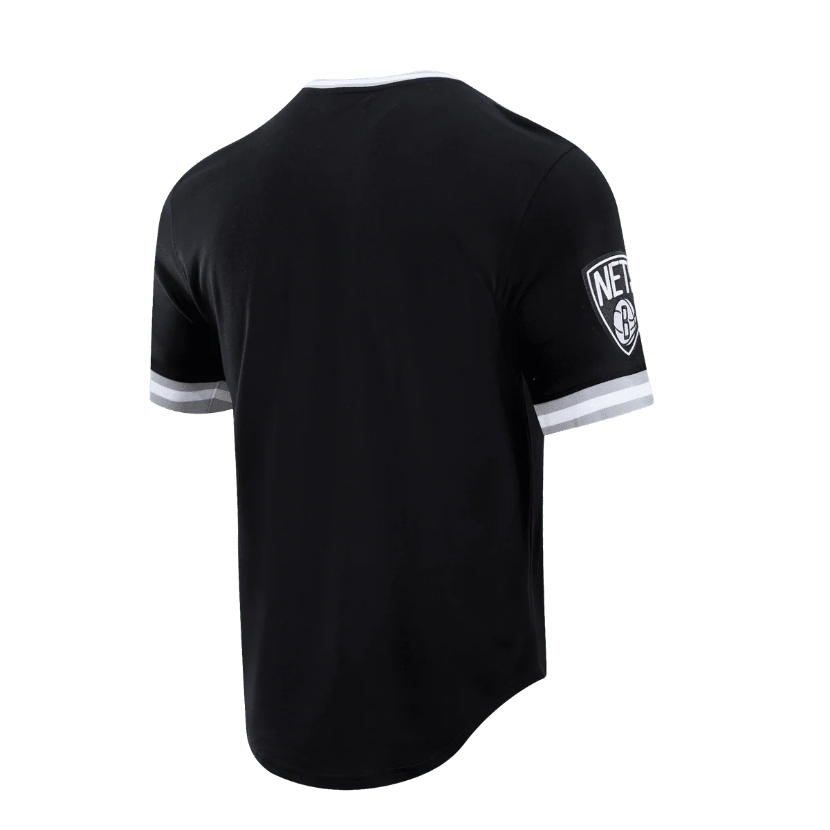 NBA BROOKLYN NETS CLASSIC CHENILLE MEN'S TEE (BLACK) - Image 3