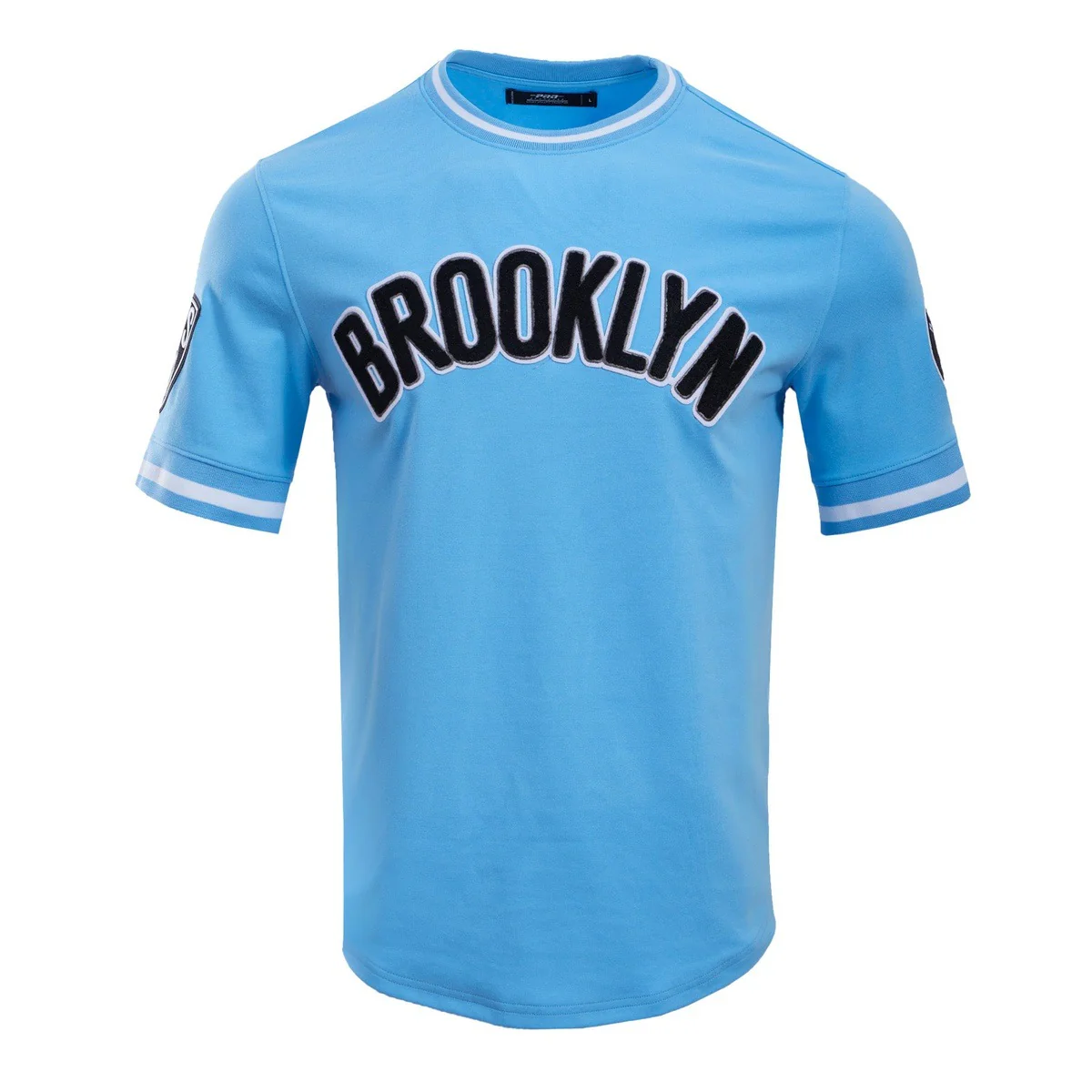 NBA BROOKLYN NETS CLASSIC CHENILLE MEN'S TEE (UNIVERSITY BLUE)