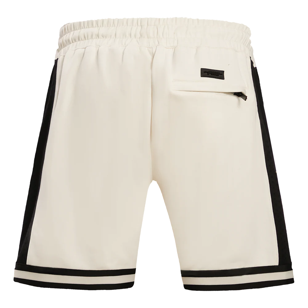 NBA BROOKLYN NETS RETRO CLASSIC MEN'S 2.0 SHORT (EGGSHELL/ BLACK) - Image 4