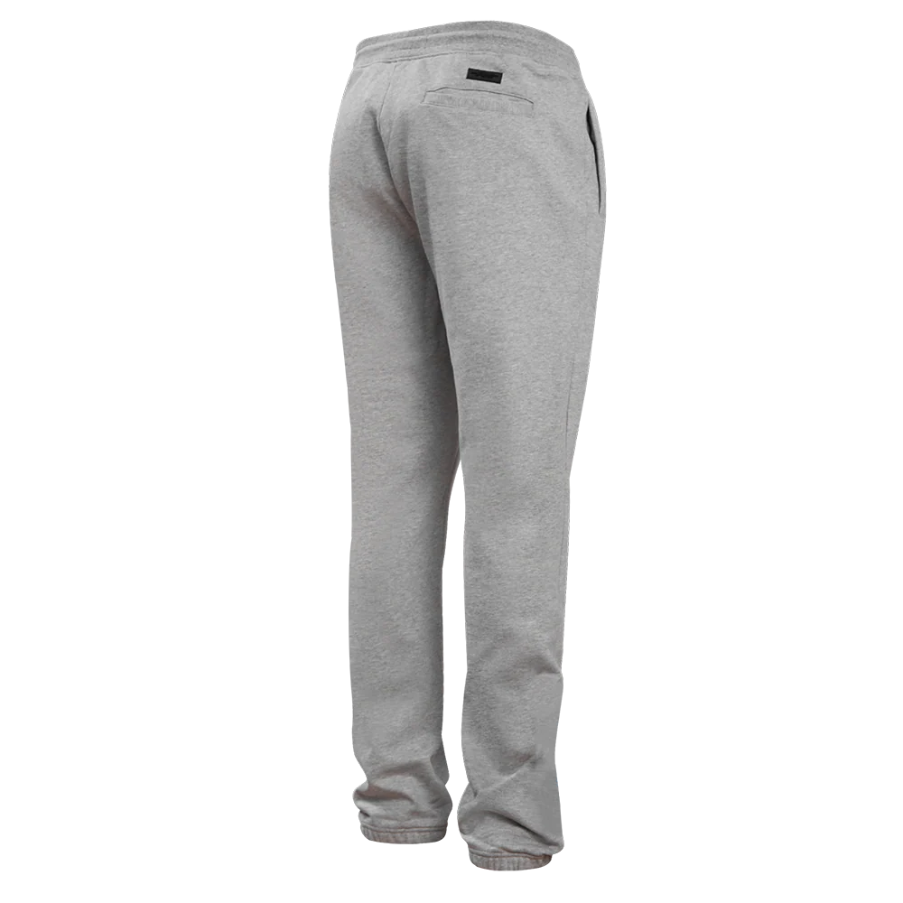 NBA BROOKLYN NETS OLD ENGLISH MEN'S SWEATPANT (HEATHER GREY) - Image 3