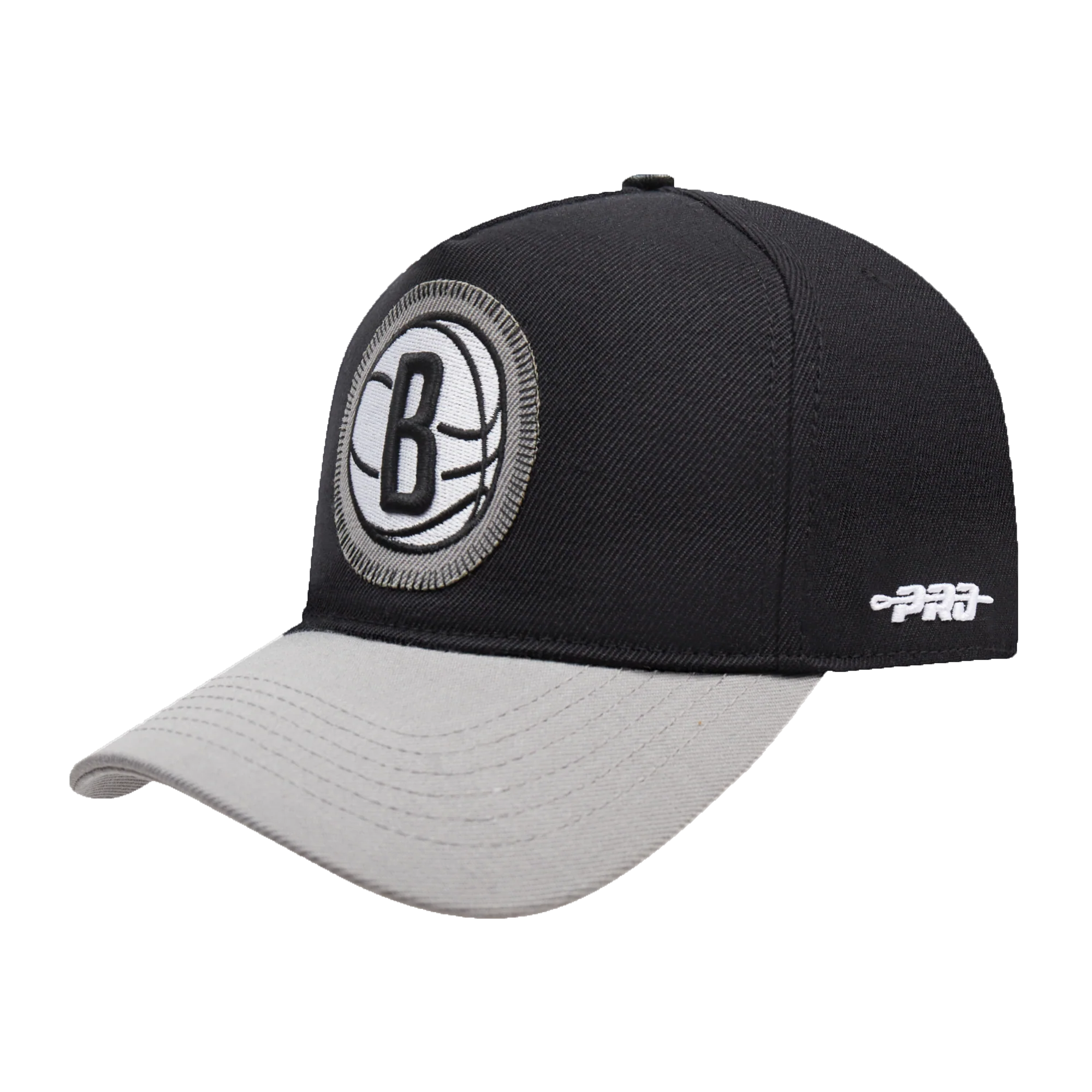 NBA BROOKLYN NETS DIY PICK STITCH PINCH FRONT SNAPBACK HAT (BLACK) - Image 2
