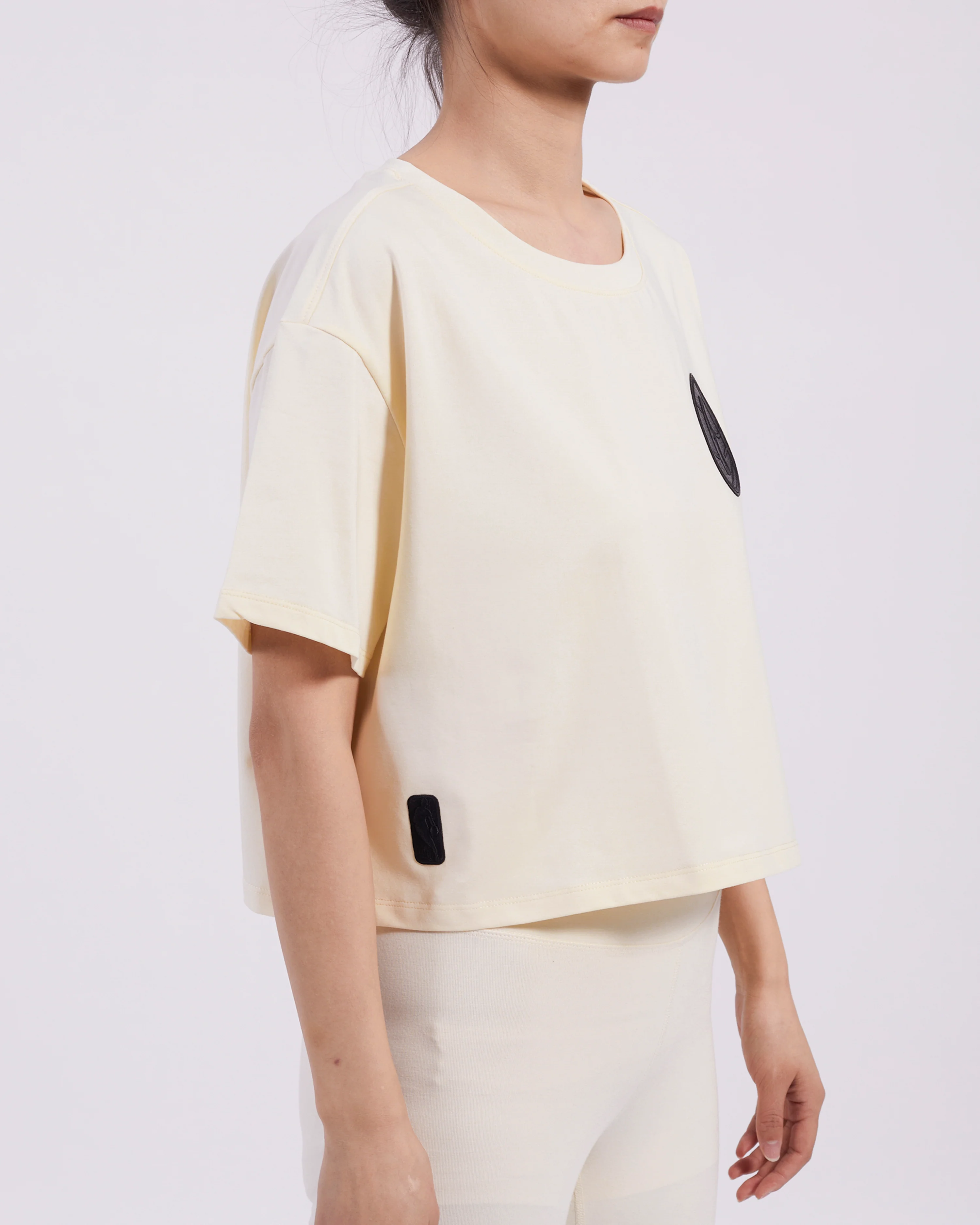 NBA BROOKLYN NETS TRIPLE TONAL SJ BOXY TEE (EGGSHELL) - Image 3