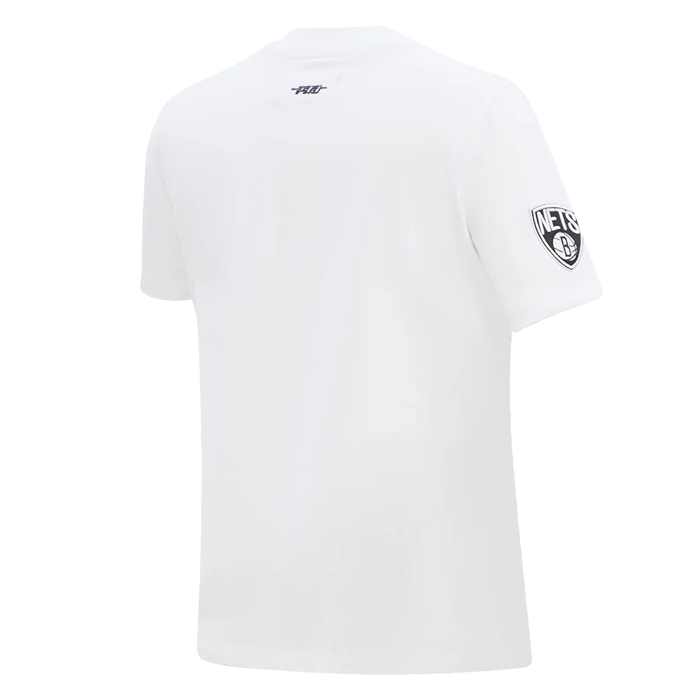NBA BROOKLYN NETS CLASSIC SHORT SLEEVE WOMEN'S SLIM FIT TEE (WHITE) - Image 3