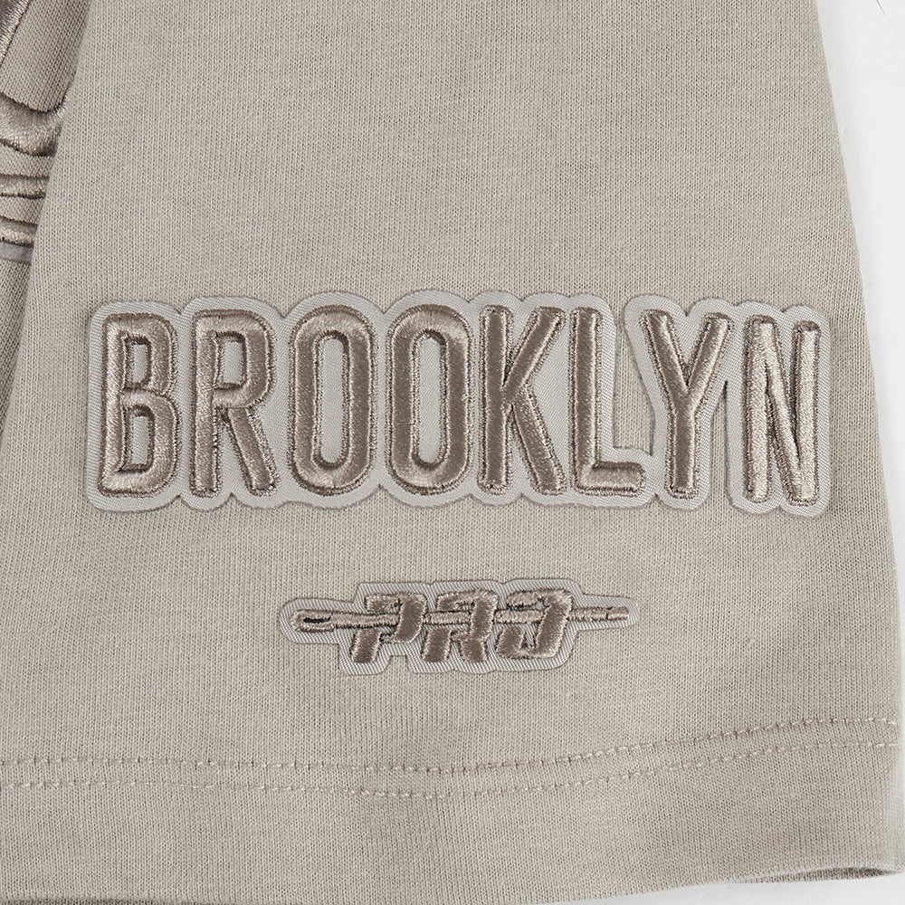 NBA BROOKLYN NETS NEUTRAL BIG BOYS SINGLE JERSEY TEE (TAUPE) - Image 7
