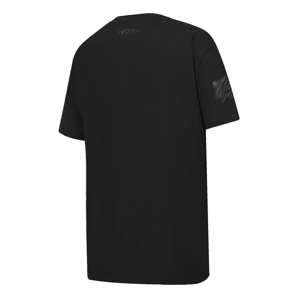 NBA BROOKLYN NETS TRIPLE BLACK BIG BOYS SINGLE JERSEY TEE (BLACK) - Image 3