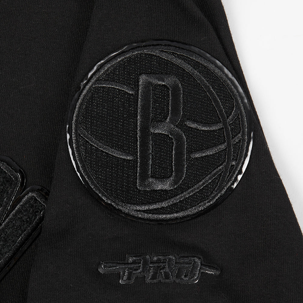 NBA BROOKLYN NETS TRIPLE BLACK BIG BOYS SINGLE JERSEY TEE (BLACK) - Image 6