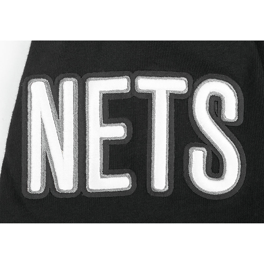 NBA BROOKLYN NETS RETRO CLASSIC SINGLE JERSEY BIG BOYS SINGLE JERSEY TEE (BLACK) - Image 5