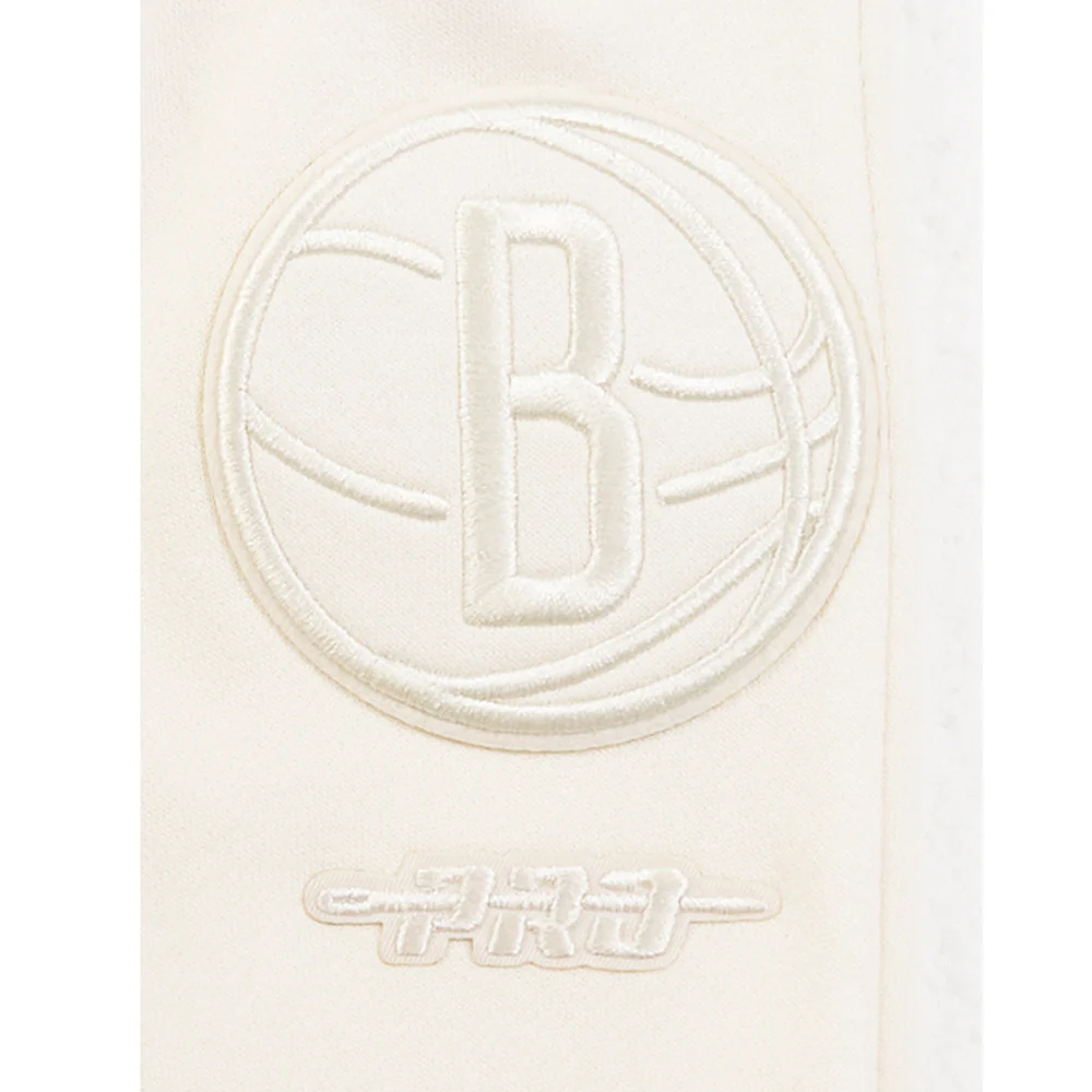 NBA BROOKLYN NETS NEUTRAL BIG BOYS FLC SWEATPANT (EGGSHELL) - Image 6