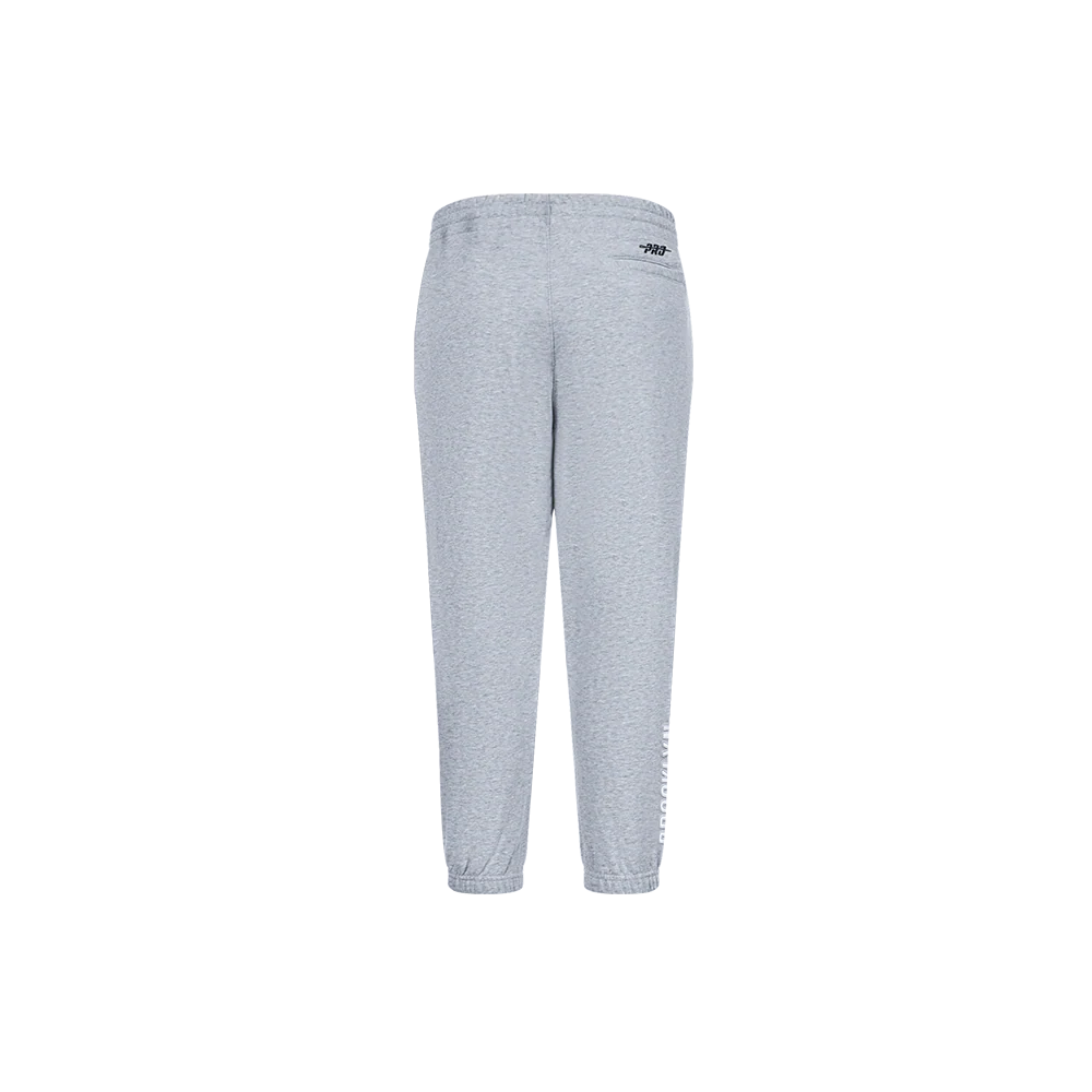 NBA BROOKLYN NETS CLASSIC UNISEX LITTLE BOYS FLC SWEATPANT (HEATHER GREY) - Image 4