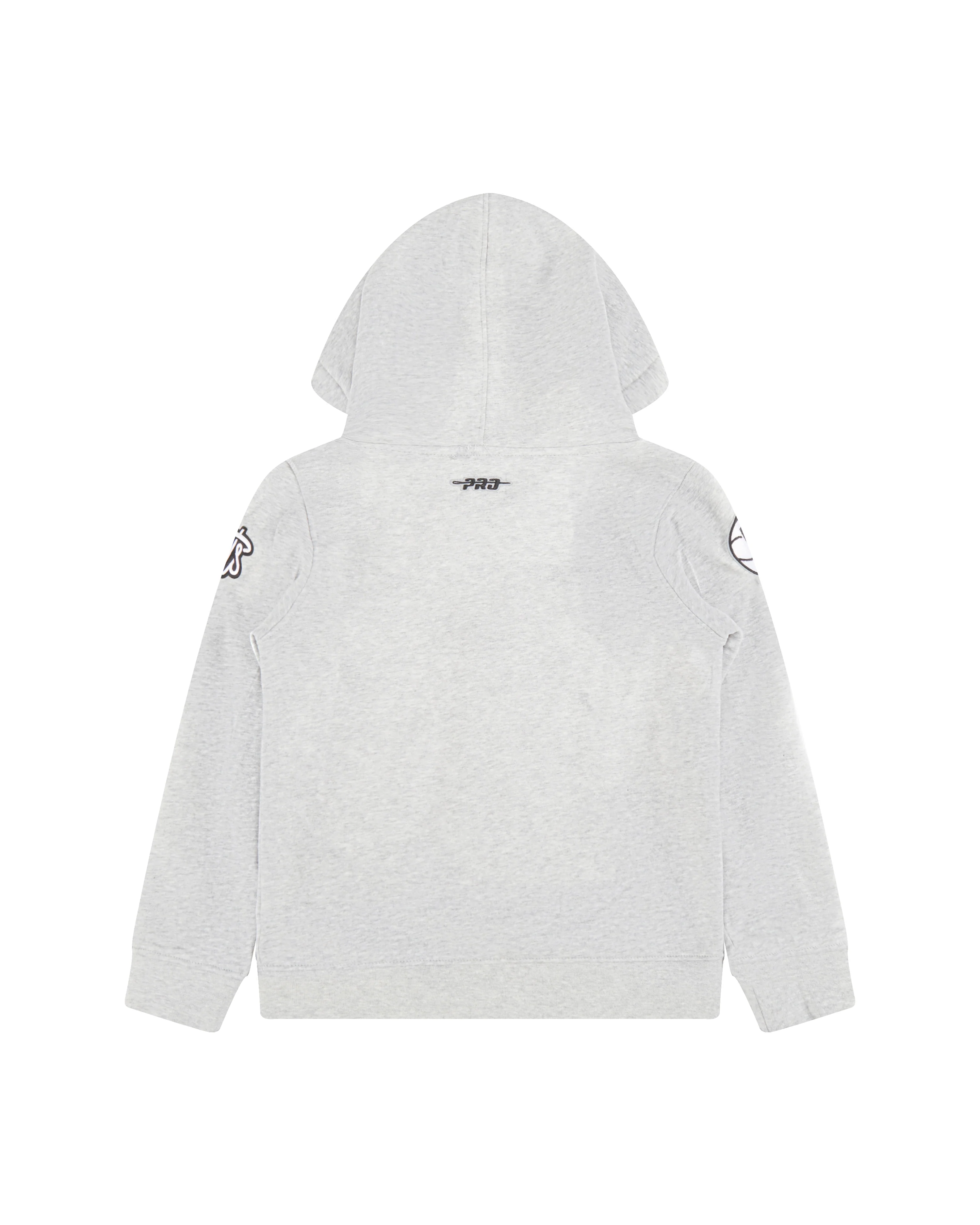 NBA BROOKLYN NETS CLASSIC LITTLE BOYS FLC FZ HOODIE (HEATHER GREY) - Image 4