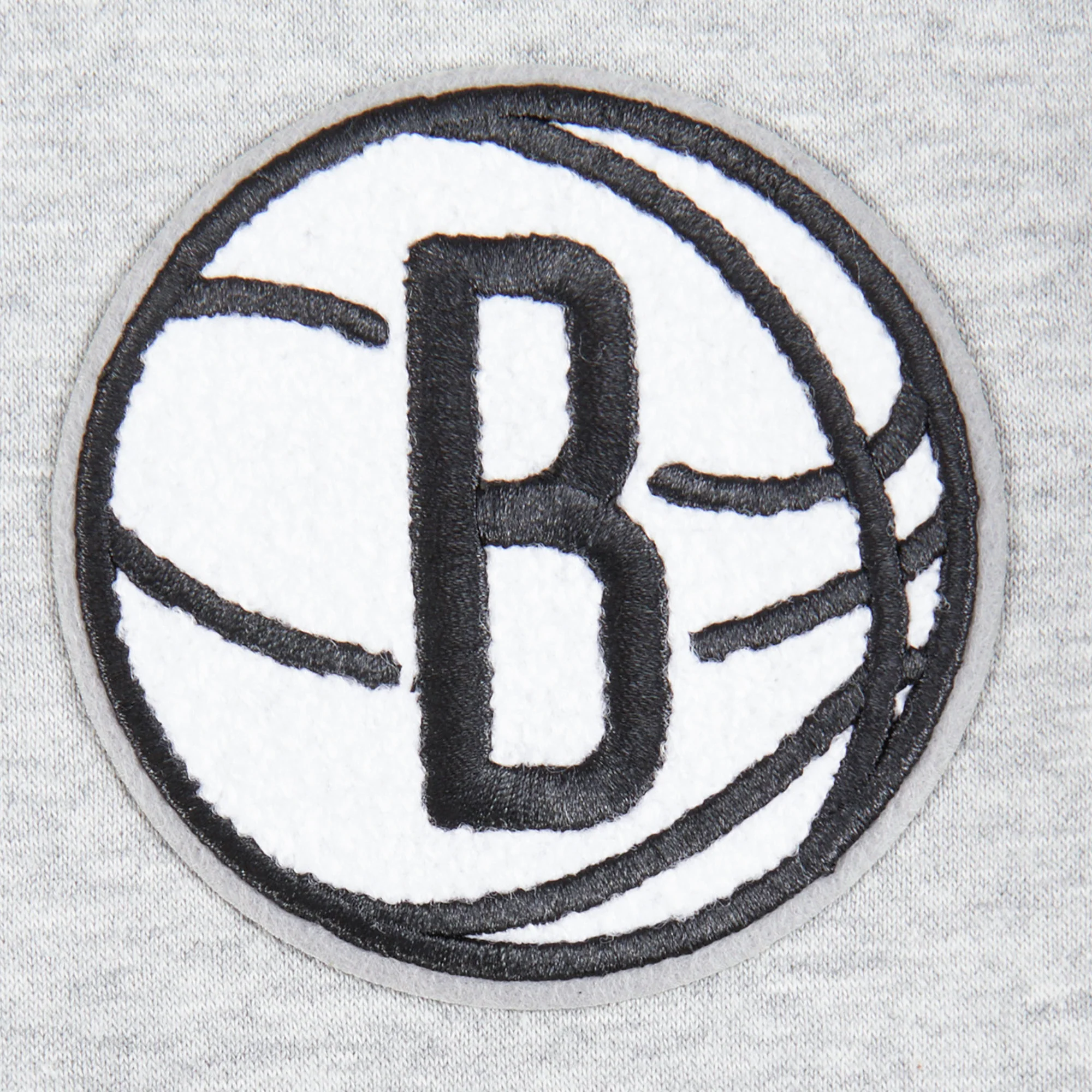 NBA BROOKLYN NETS CLASSIC LITTLE BOYS FLC FZ HOODIE (HEATHER GREY) - Image 8