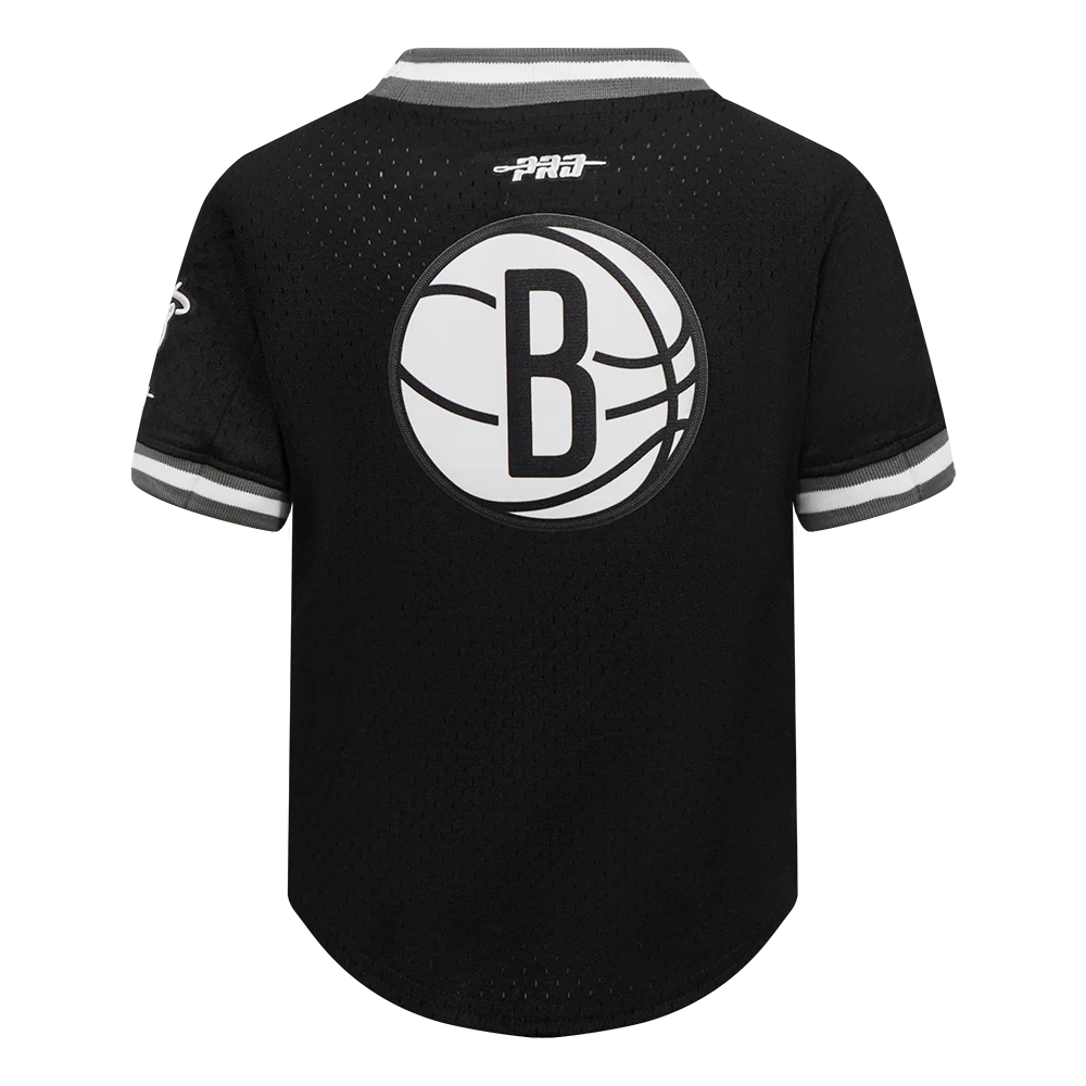 NBA BROOKLYN NETS CLASSIC TODDLER BOYS SHORT SLEEVE MESH TEE (BLACK/GRAY) - Image 3
