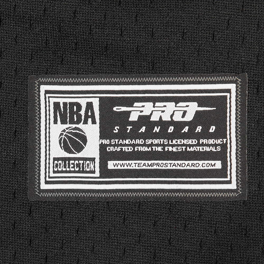 NBA BROOKLYN NETS CLASSIC TODDLER BOYS MESH BUTTON DOWN SHIRT (BLACK/GRAY) - Image 8