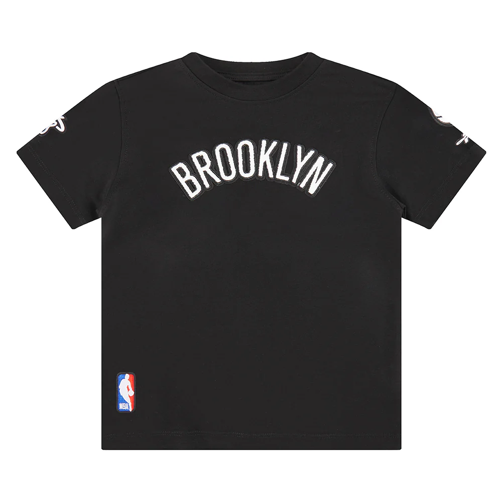 NBA BROOKLYN NETS CLASSIC TODDLER BOYS SHORT SLEEVE TEE (BLACK) - Image 3