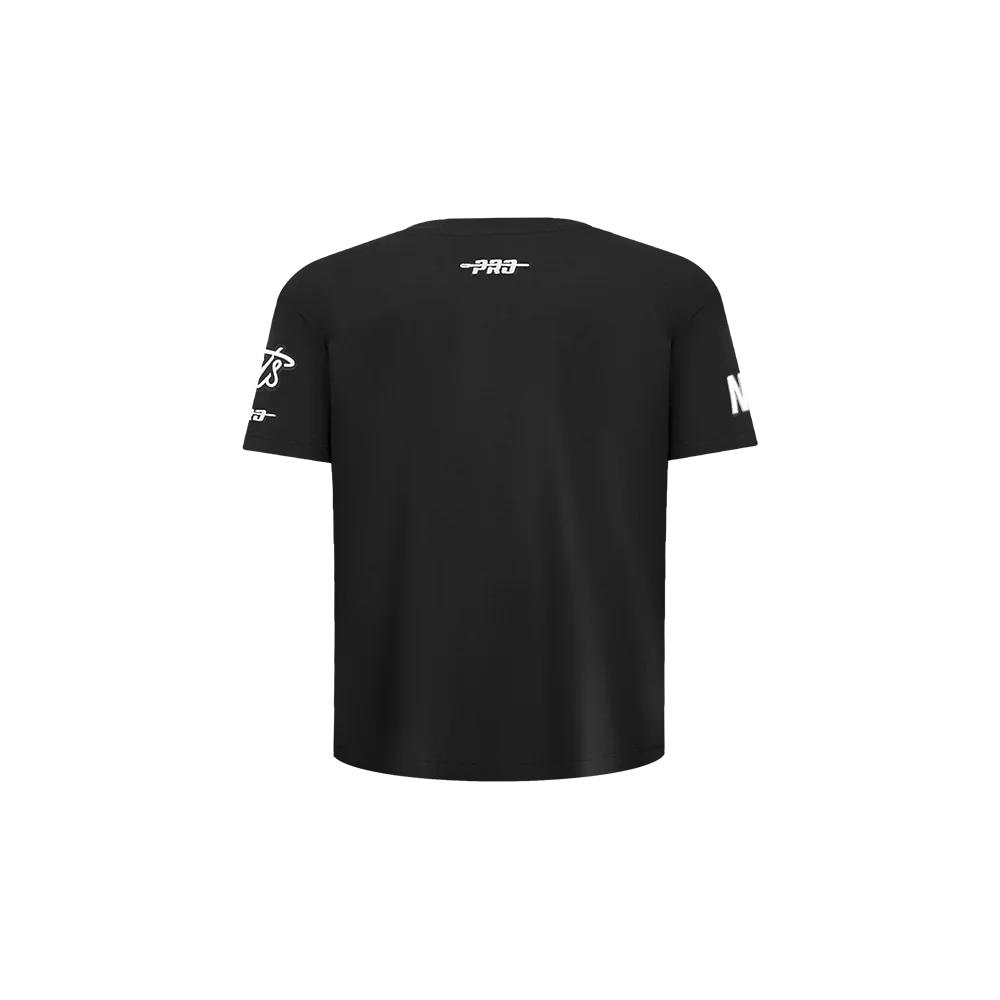 NBA BROOKLYN NETS RETRO CLASSIC TODDLER BOYS SHORT SLEEVE TEE (BLACK) - Image 3