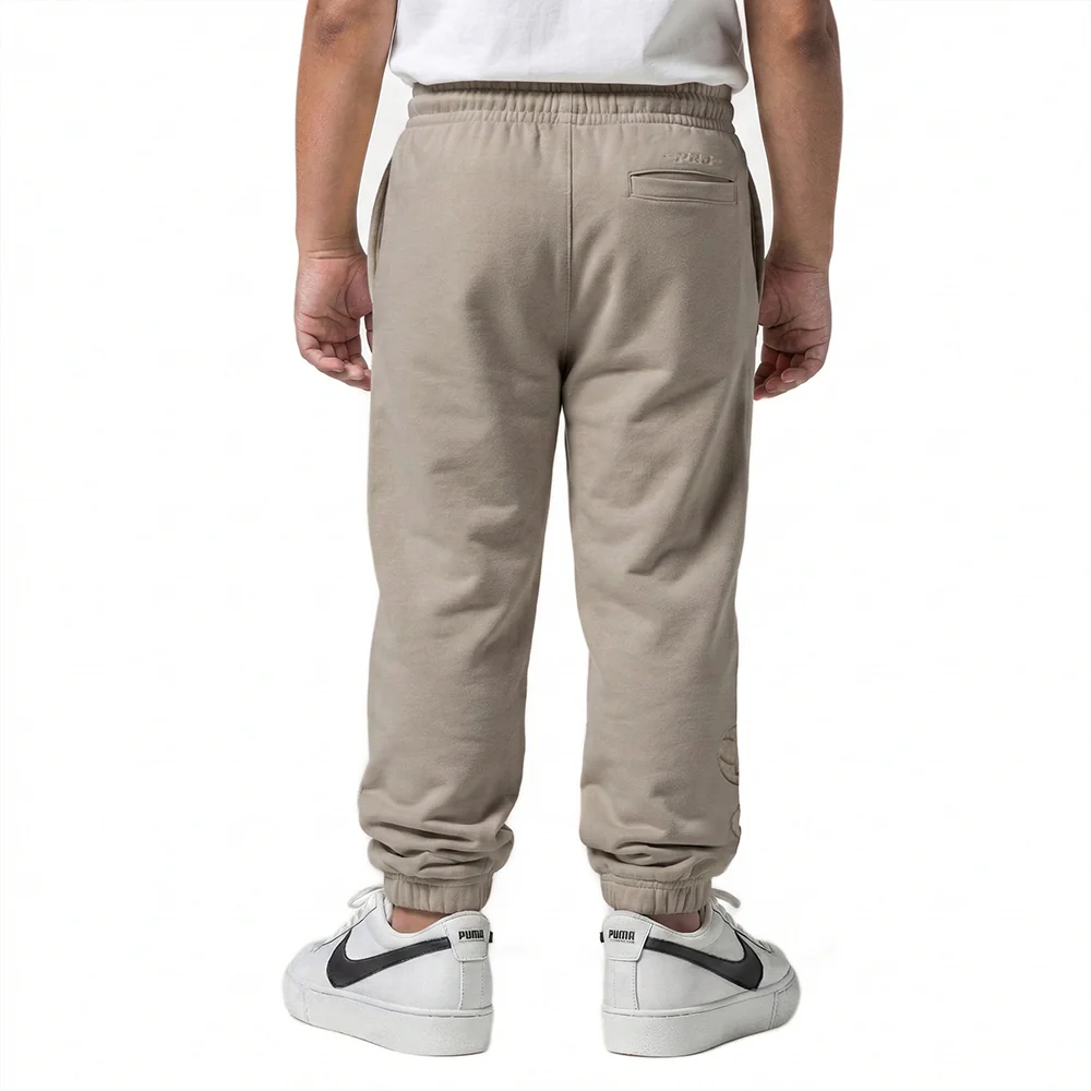 NBA BROOKLYN NETS NEUTRAL TODDLER BOYS FLC SWEATPANT (TAUPE) - Image 2