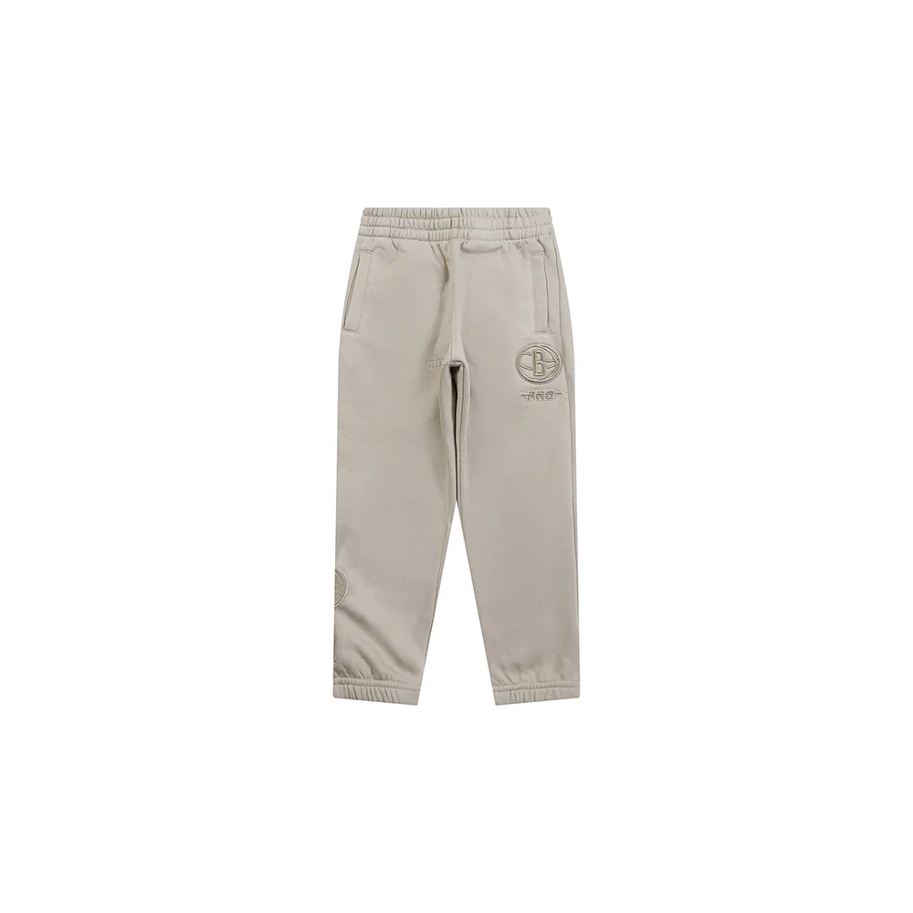 NBA BROOKLYN NETS NEUTRAL TODDLER BOYS FLC SWEATPANT (TAUPE) - Image 4