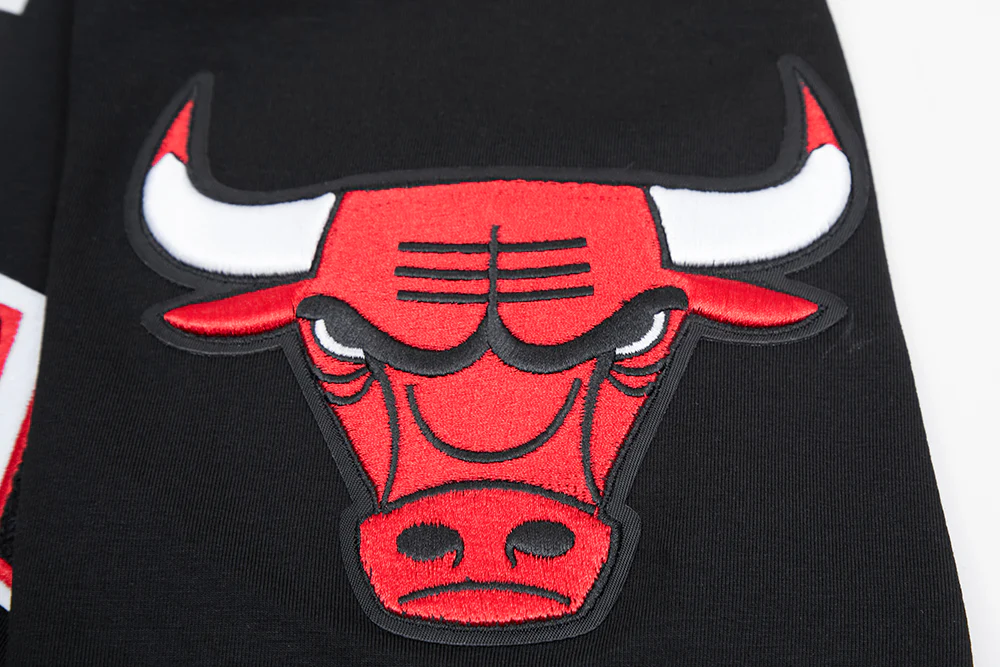 NBA CHICAGO BULLS CLASSIC CHENILLE MEN'S TEE (BLACK) - Image 6