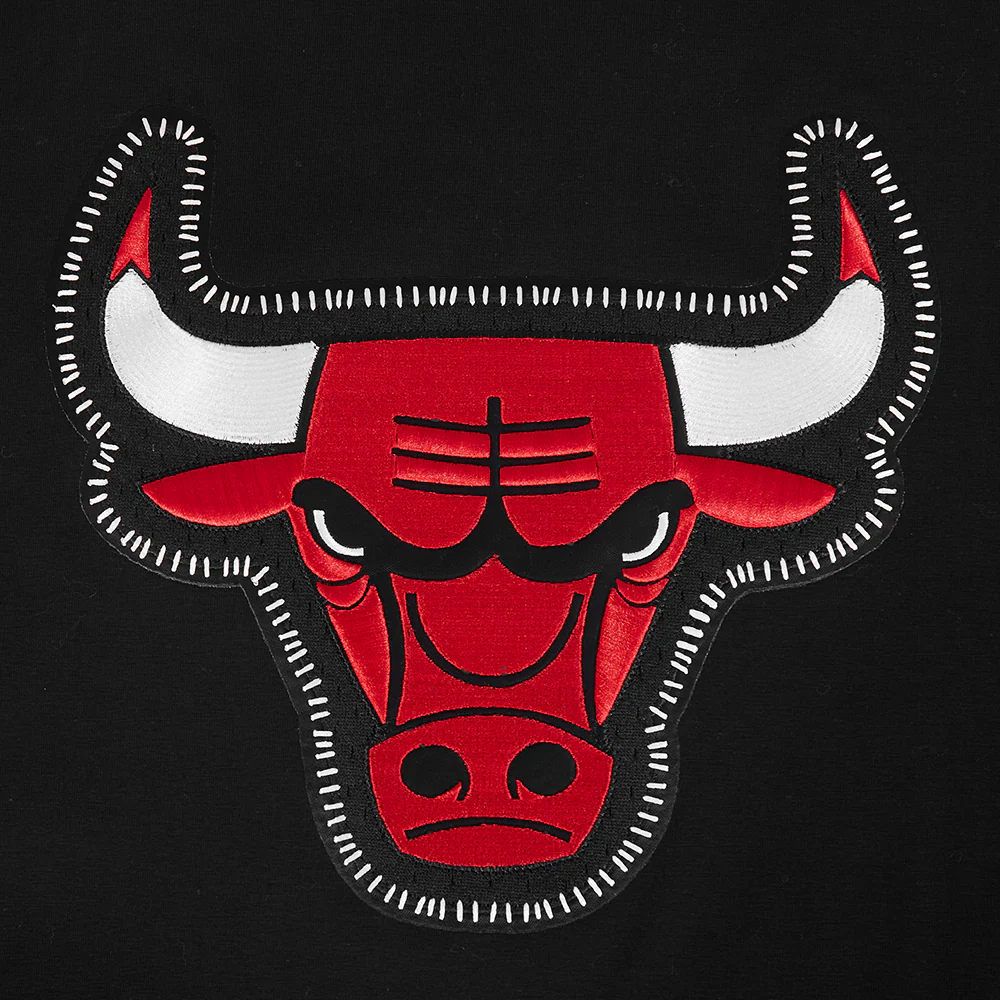 NBA CHICAGO BULLS DIY PICK STITCH MEN'S SINGLE JERSEY TEE (BLACK) - Image 5