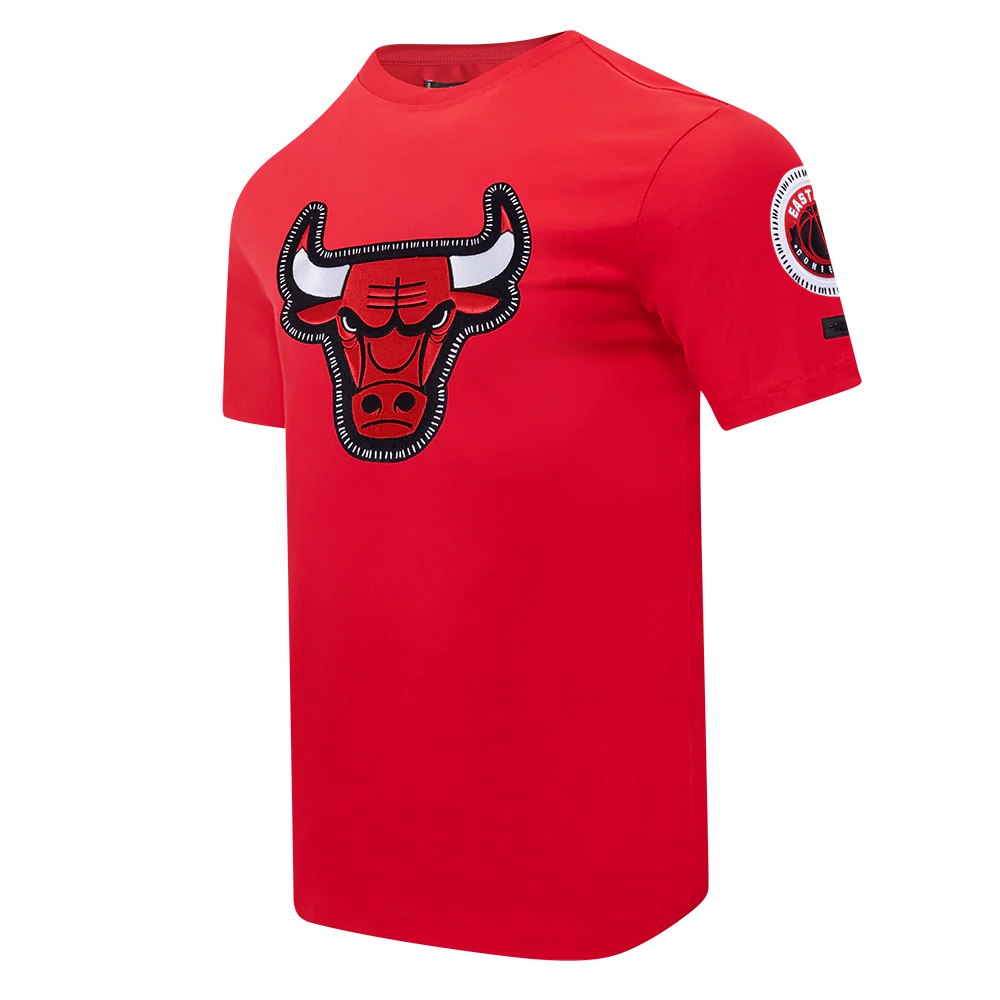 NBA CHICAGO BULLS DIY PICK STITCH MEN'S SINGLE JERSEY TEE (RED) - Image 2