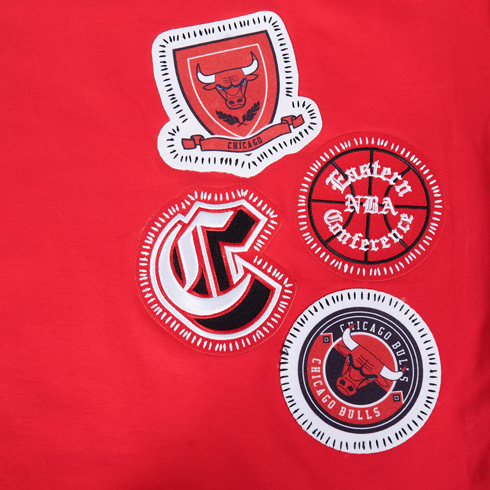 NBA CHICAGO BULLS DIY PICK STITCH MEN'S SINGLE JERSEY TEE (RED) - Image 5