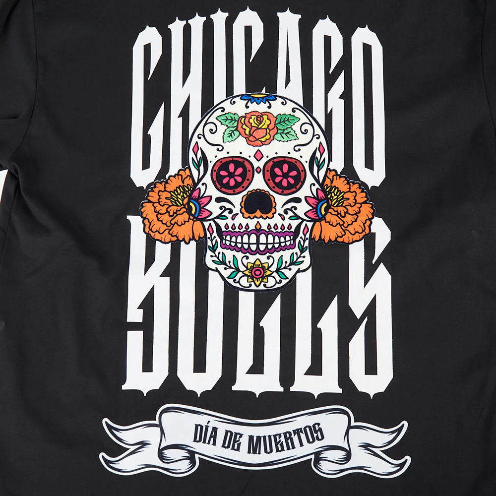 NBA CHICAGO BULLS RIB CAGE MEN'S COTTON JERSEY DROP SHOULDER TEE (BLACK) - Image 8